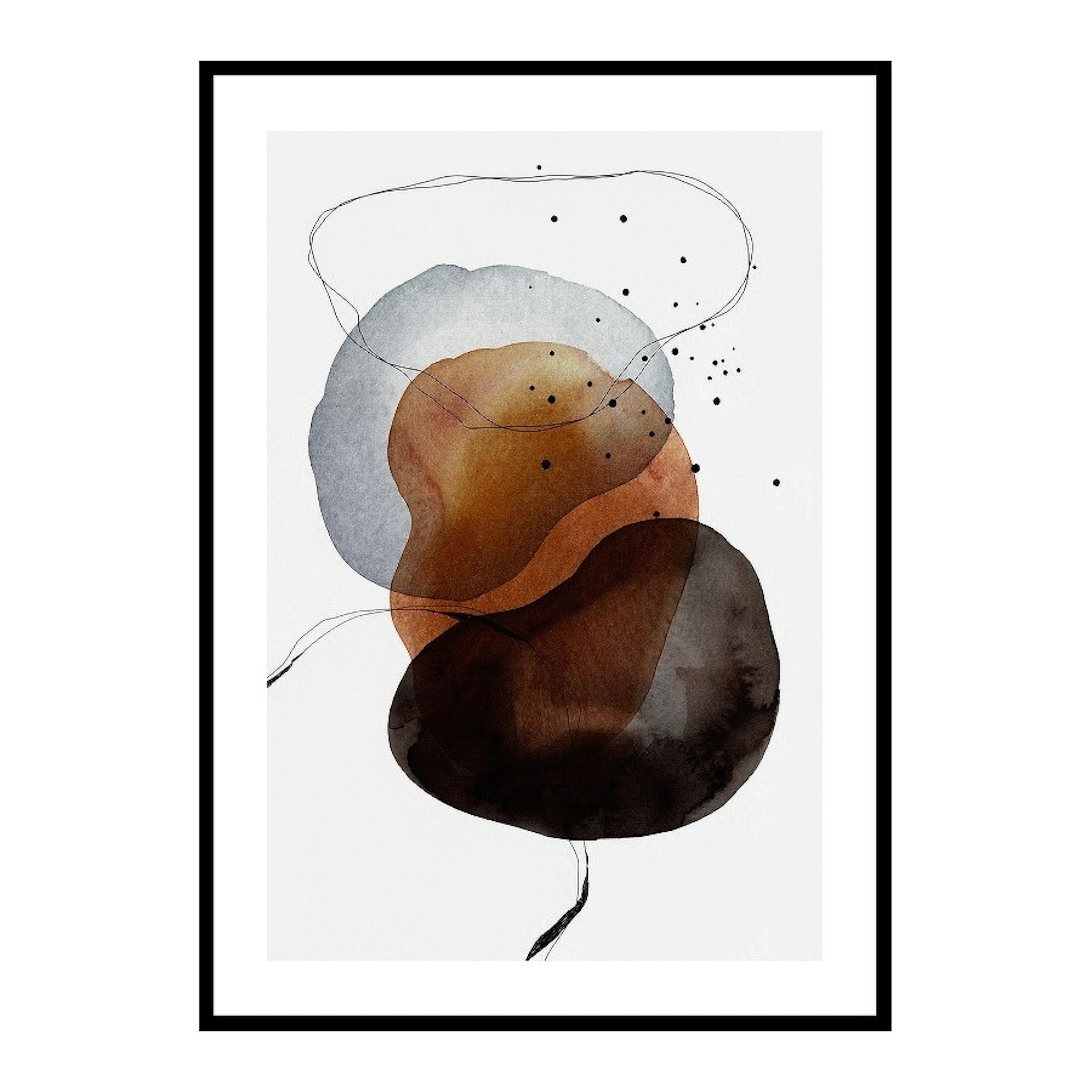 Poster Gallerix Abstract in Layers No6