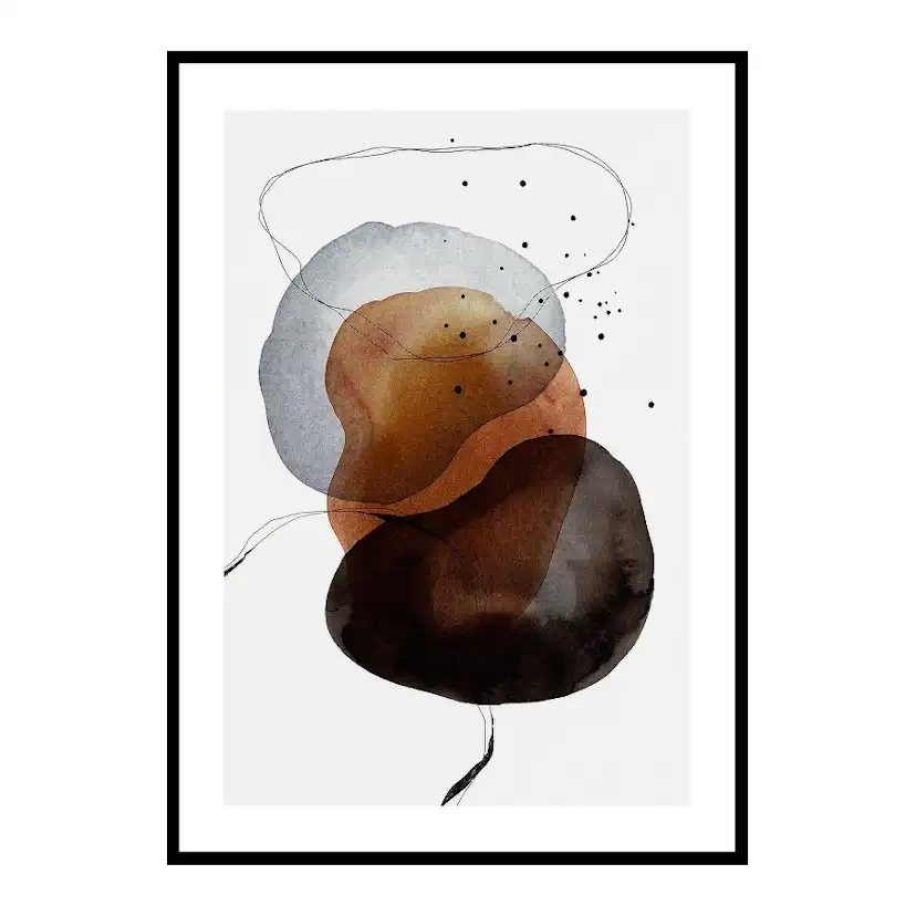 Poster Gallerix Abstract in Layers No6