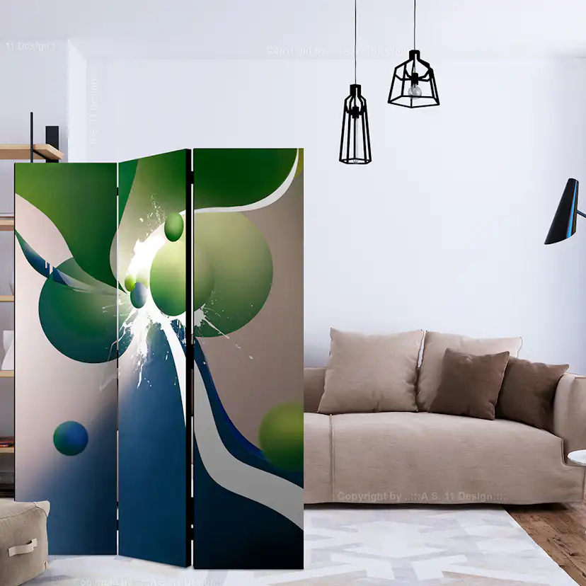 Rumsavdelare Skärmvägg Arkiio Geometric Explosion 135x172 cm