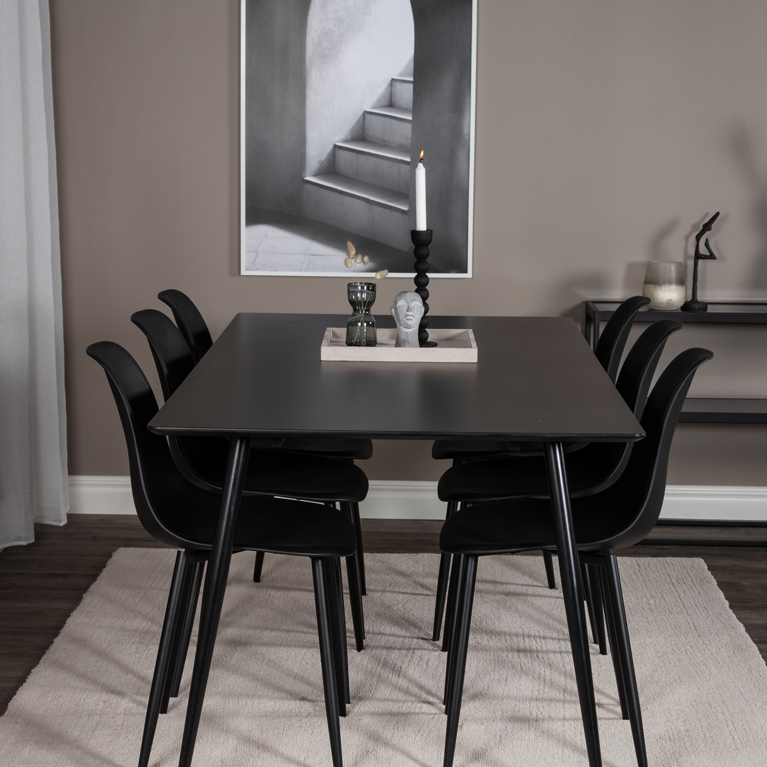 Matgrupp Venture Home Silvia med 6 Pop Stolar