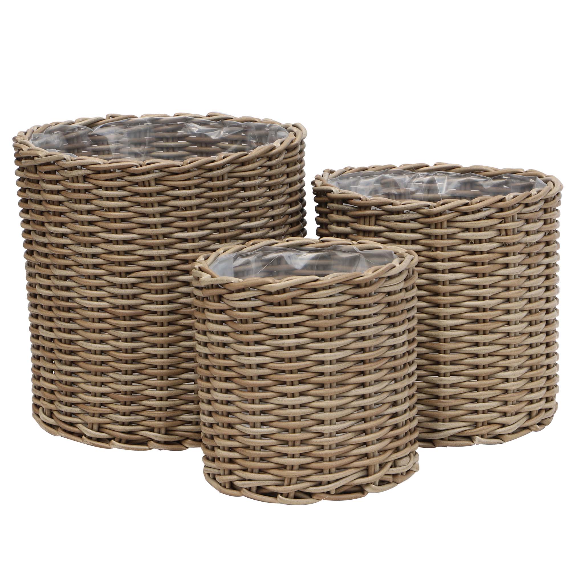 Planteringskorg Baltic Garden ENS runda planteringskorgar 3-set x 2