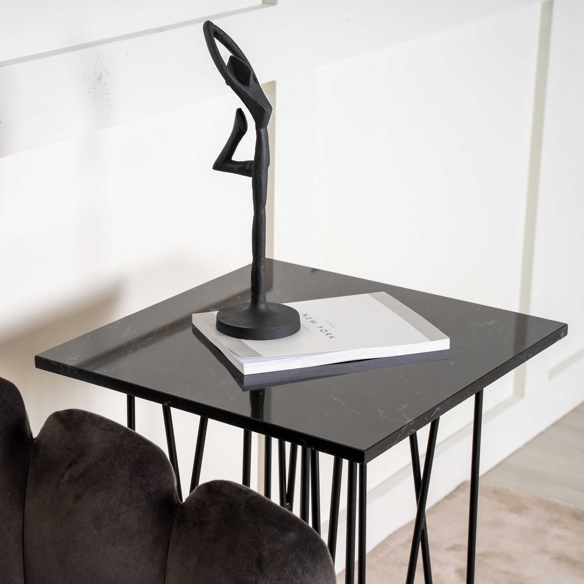Sidobord furniture/fashion Stone 40 cm