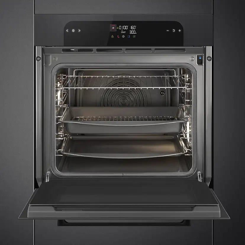 Kombiugn Smeg SOP6202S2PB med Ångfunktion och Stektermometer Svart 60 cm
