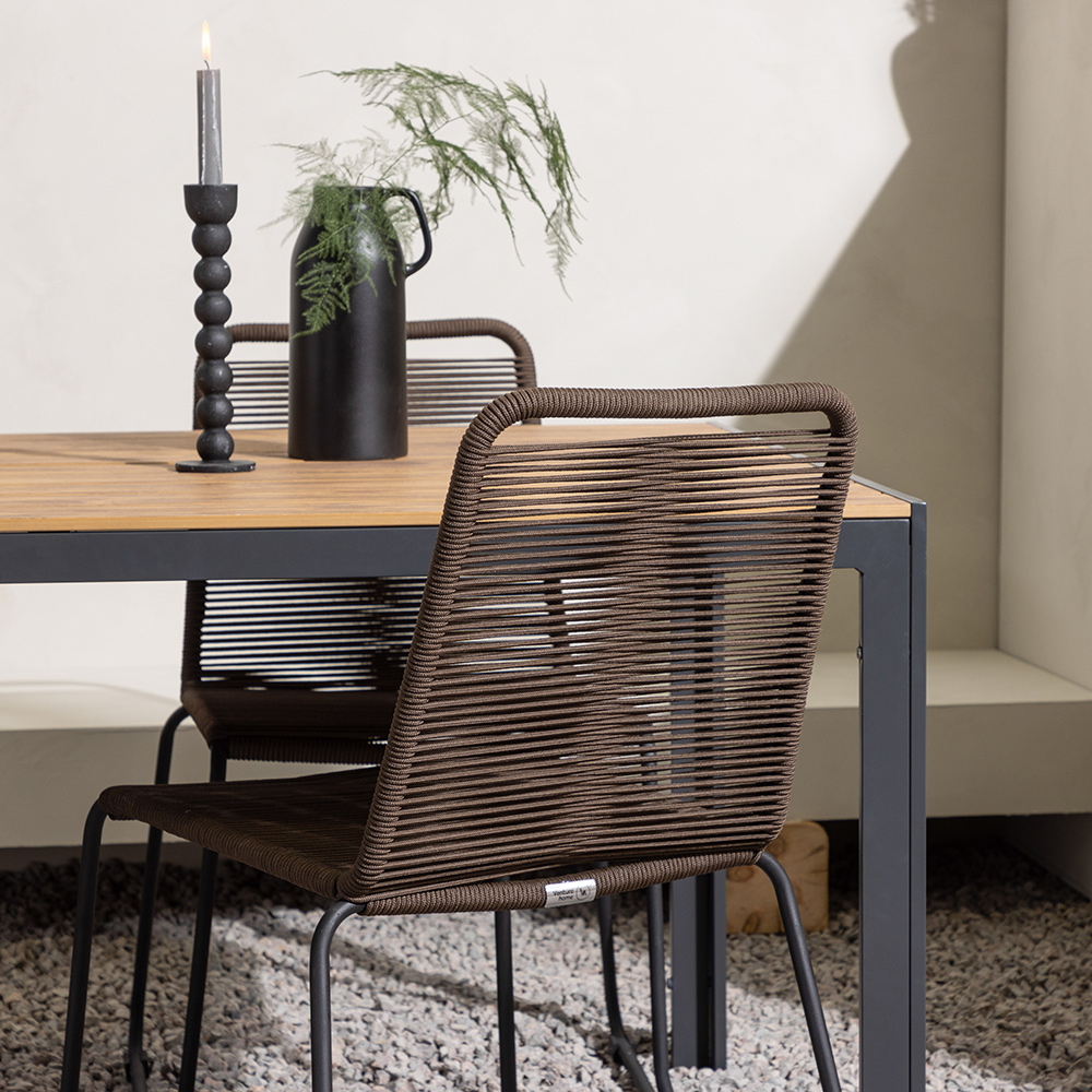 Matgrupp Venture Home Break Bord med 4 Lindos Stolar