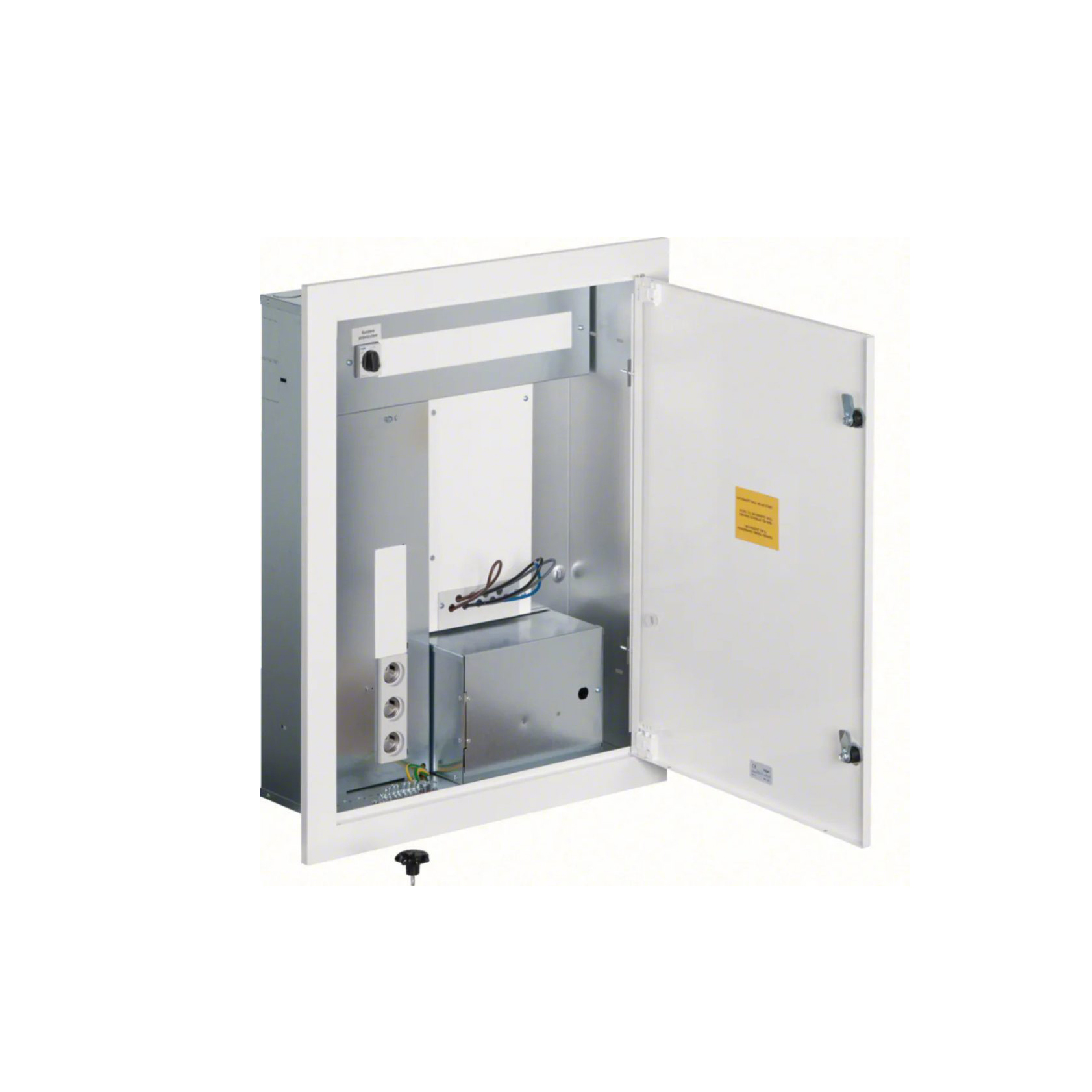 Mätarskåp Hager Fasad Infällt 1 Mätare 25 A Inklusive Medialåda Al/Cu-anslutningar 6-50 mm2 Vit