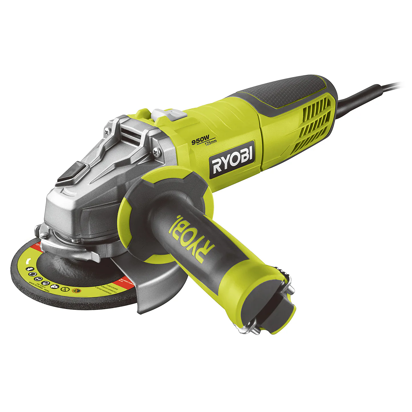 Vinkelslip RYOBI RAG950-S125 950W 12000rpm 125mm El & Sladd