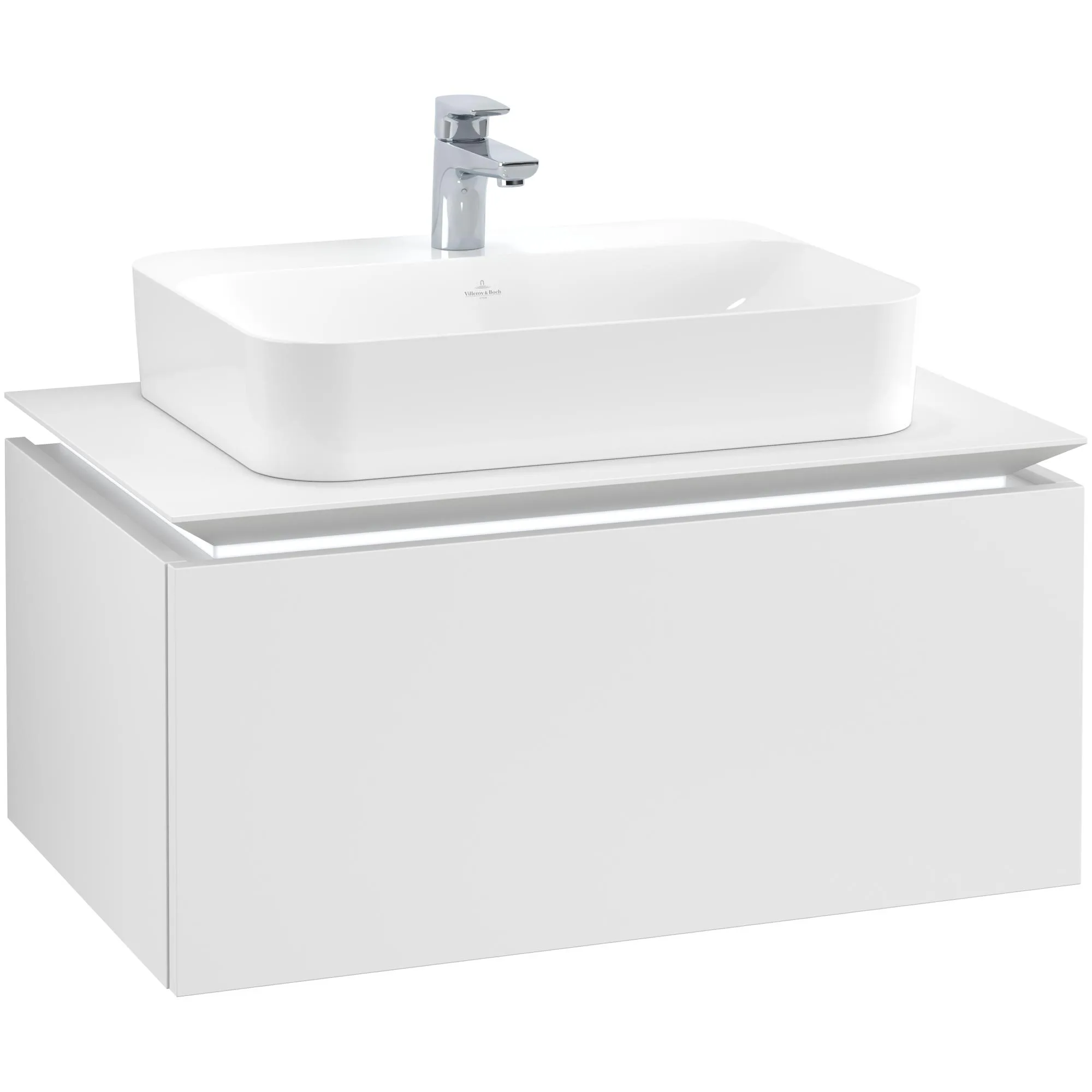 Tvättställsskåp Villeroy & Boch Legato Kompakt med 1 Låda för Ytmonterat Tvättställ från Finion & Memento