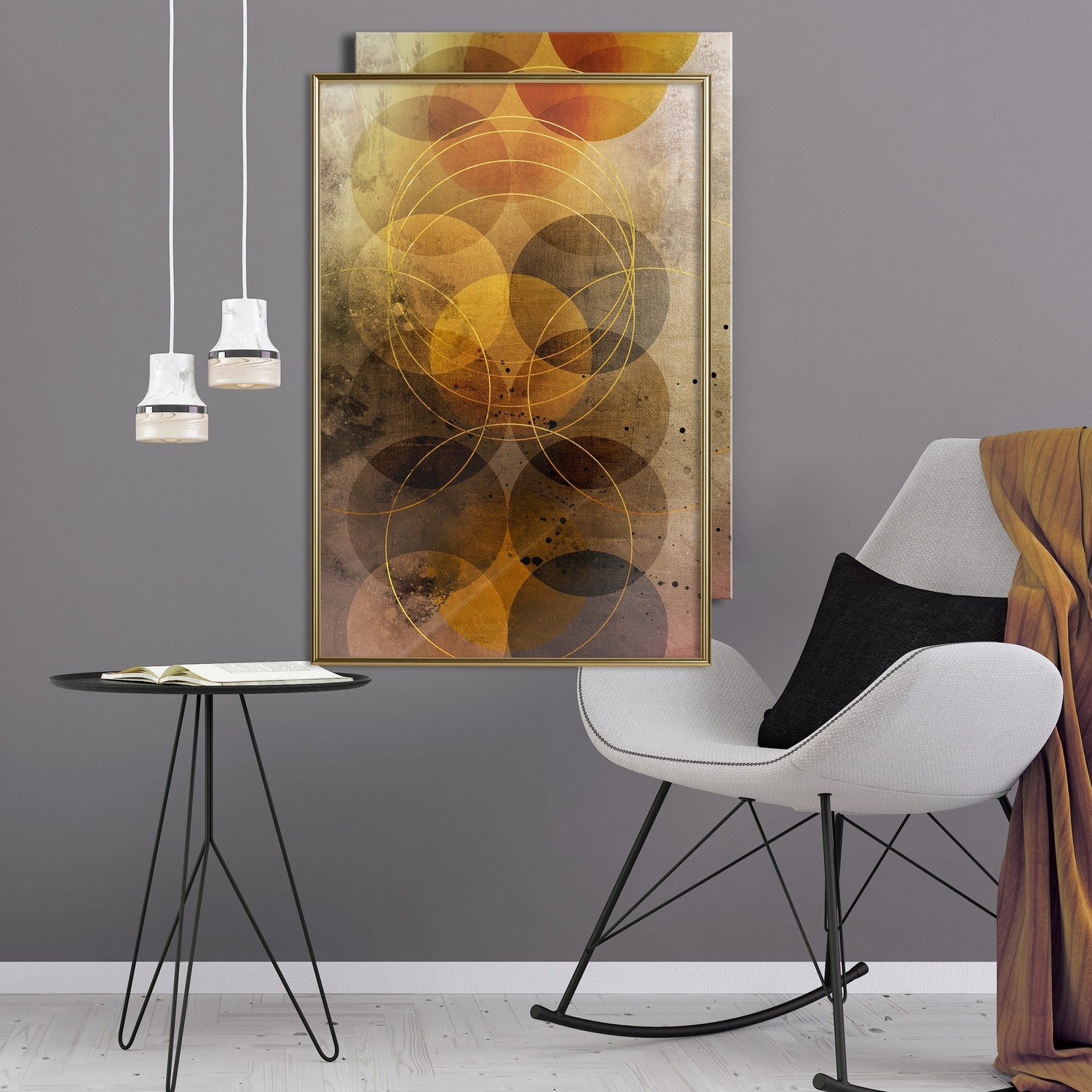 Affisch - Sun Journey [Poster] 20x30 Guld ram, 20x30 cm