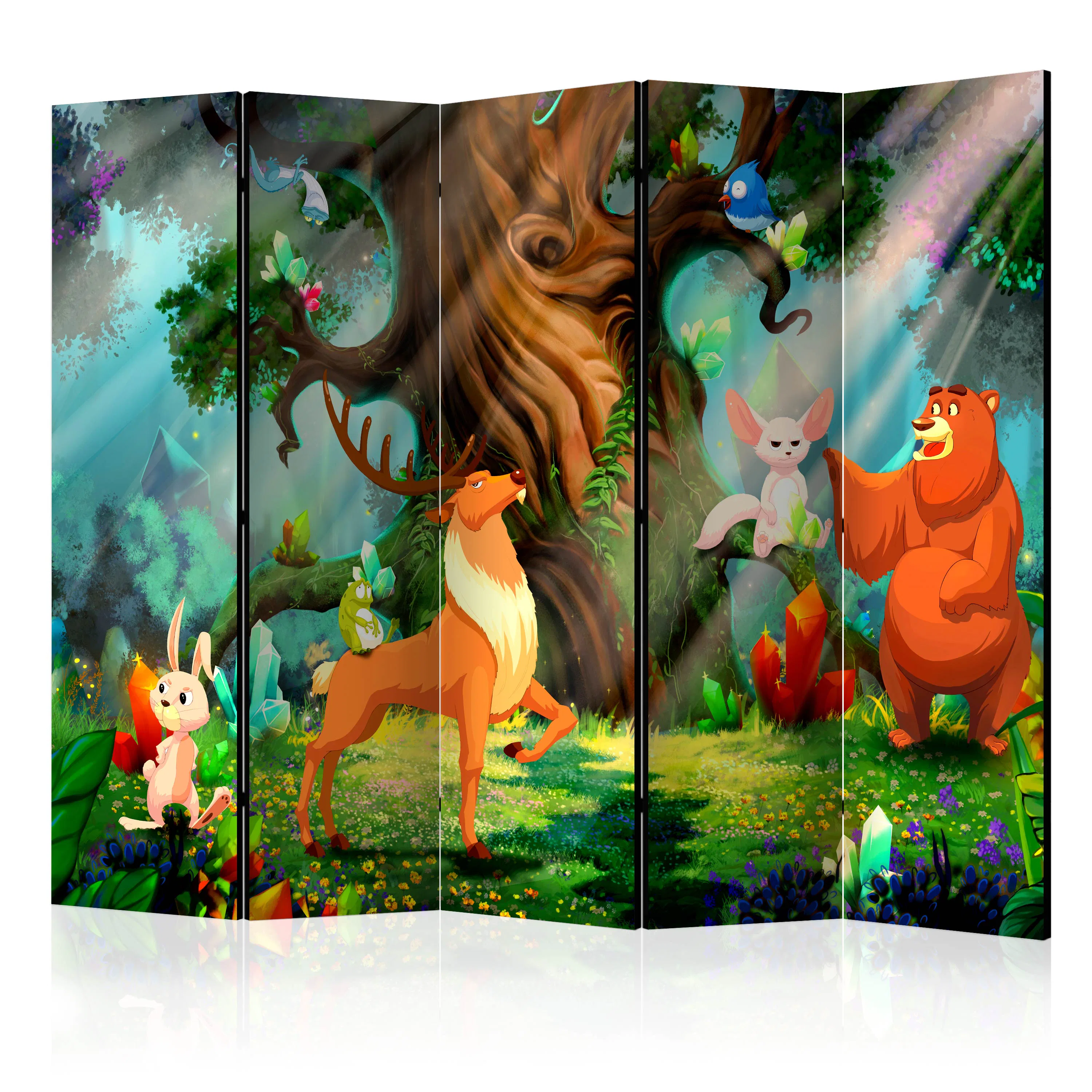 Rumsavdelare Skärmvägg Arkiio Bear and Friends II 225x172 cm