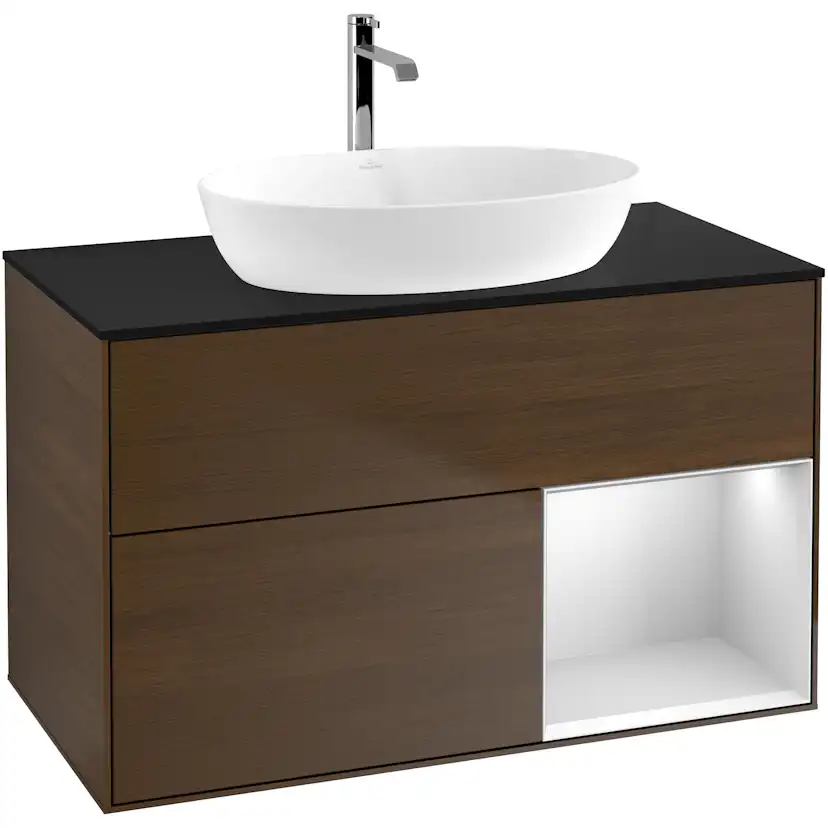 Tvättställsskåp Villeroy & Boch Finion med 2 Lådor Hylla och Bänkskiva för Fristående Tvättställ från Artis & Collaro