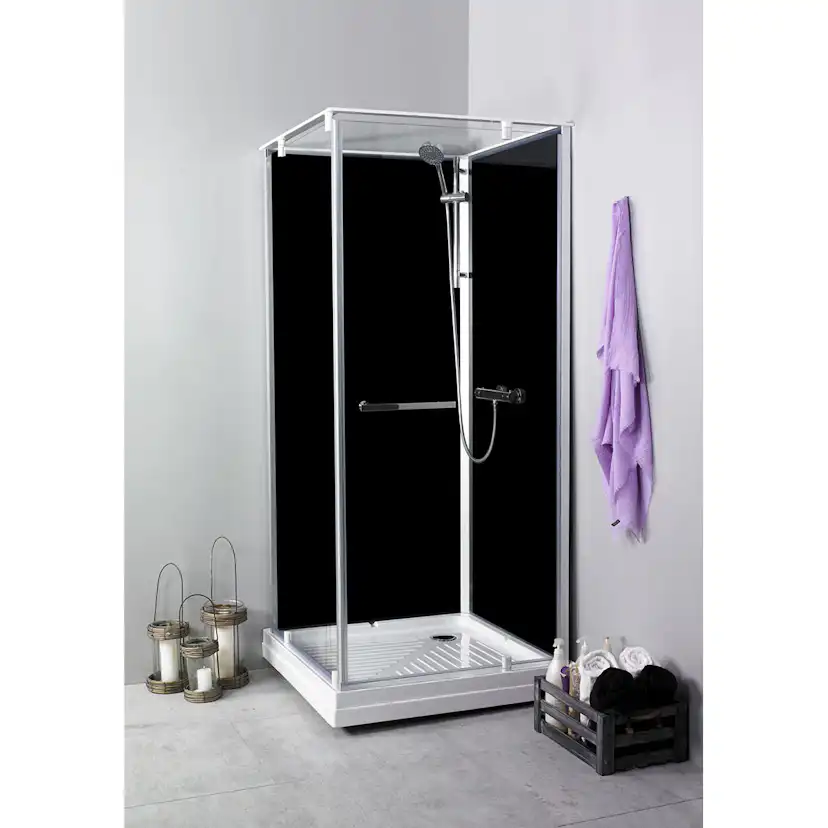 Duschkabin Noro Ocean Rak Svart