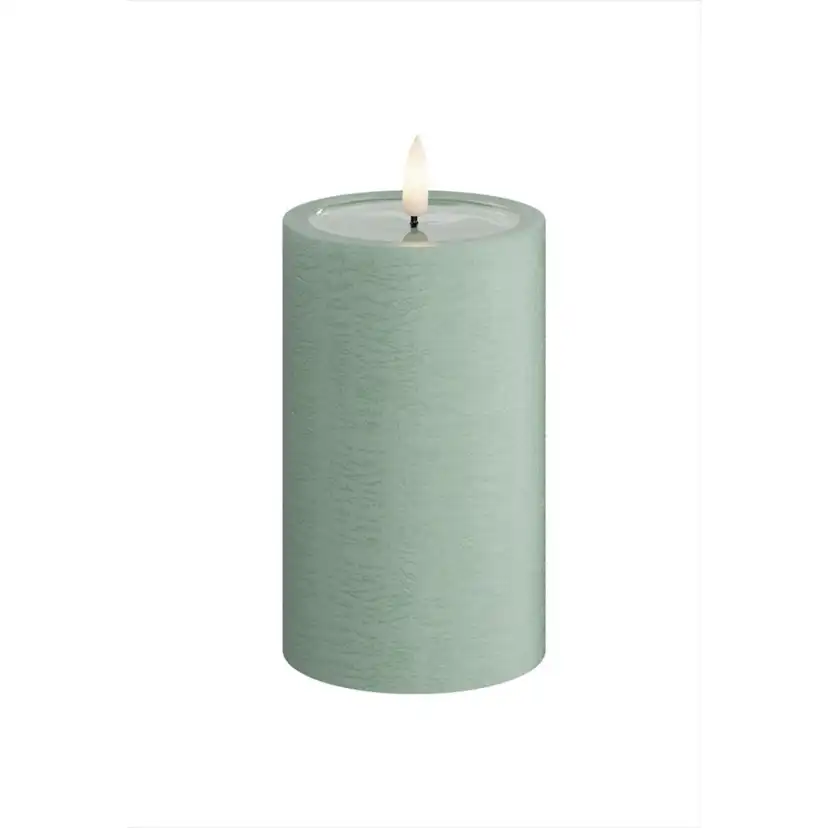 LED-Blockljus UNIQUE Candles 7,5x12,5 cm