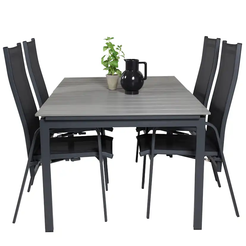 Matgrupp Venture Home Lova 160/240 med 4 Copacabana Stolar