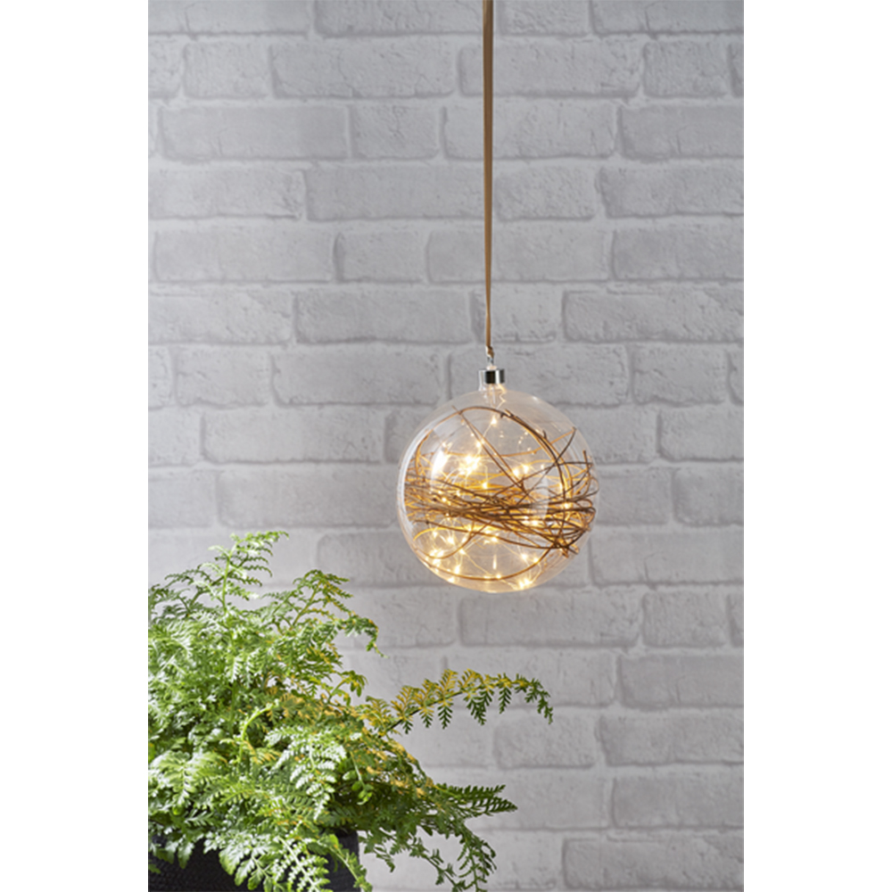 Glasdekoration Star Trading Glow Glasboll