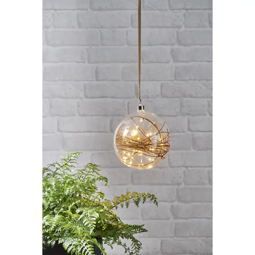 Glasdekoration Star Trading Glow Glasboll