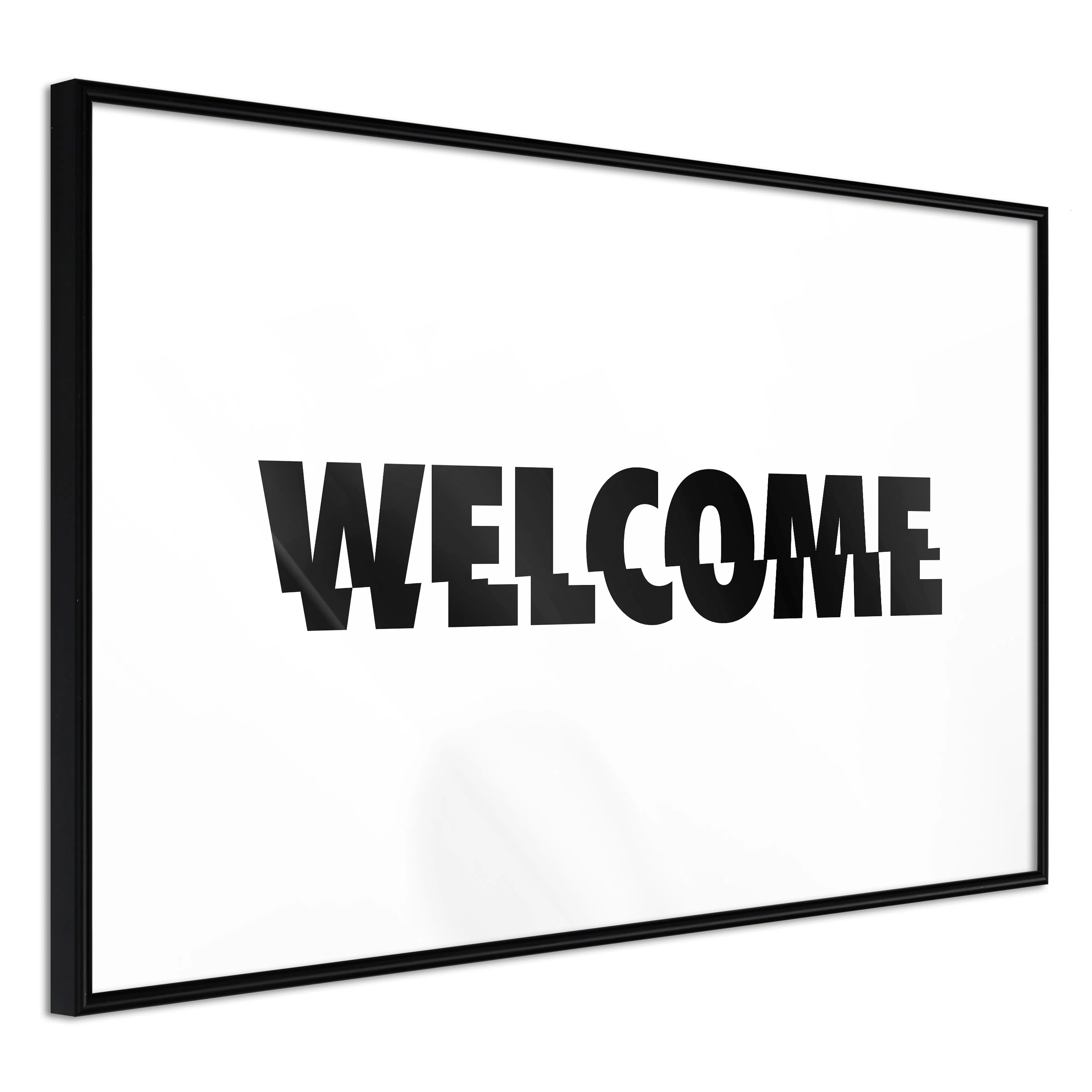 Affisch - Welcome [Poster] 30x20 Svart ram, 30x20 cm