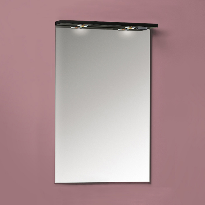 Spegel Noro Avanti Svart Halogen