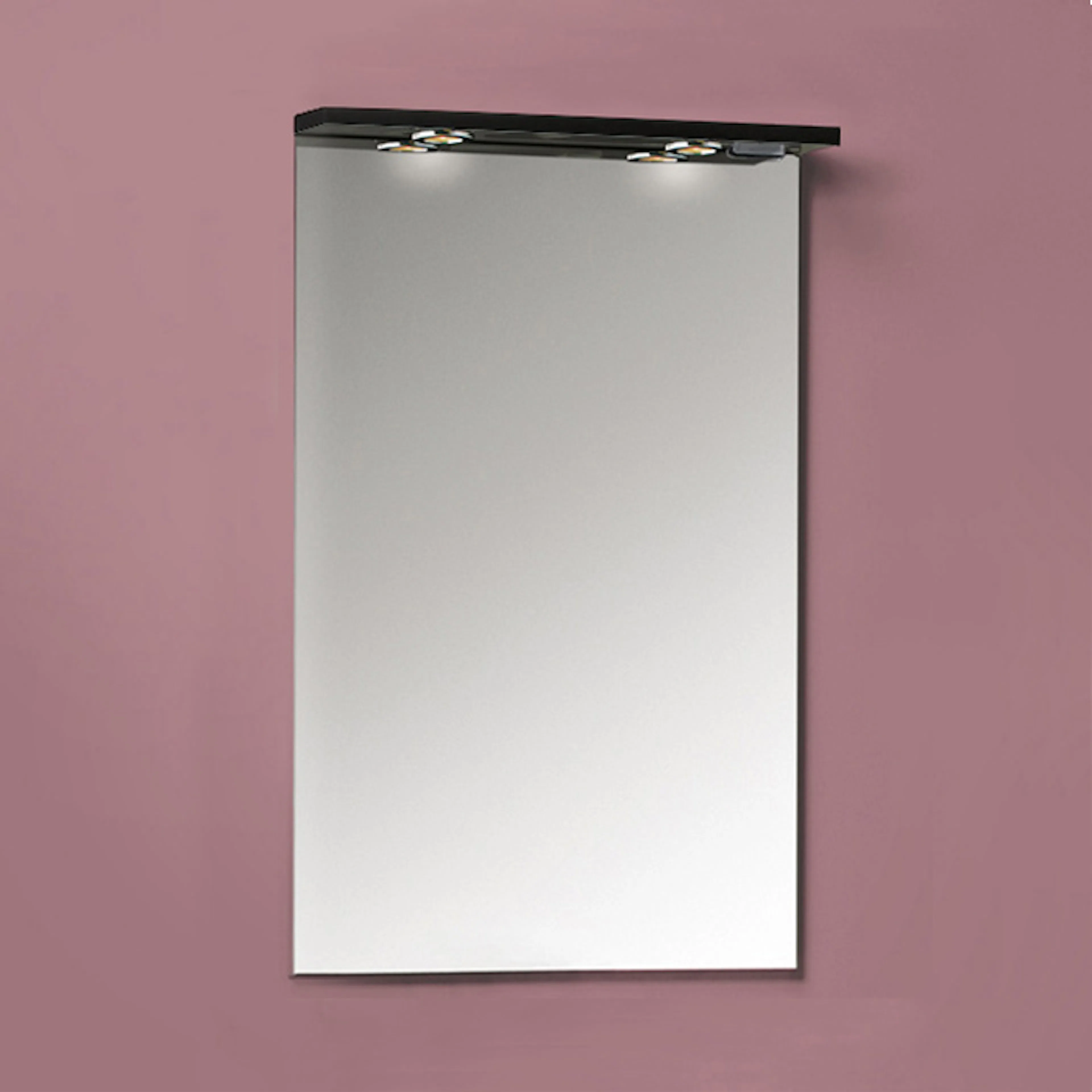 Spegel Noro Avanti Svart Halogen