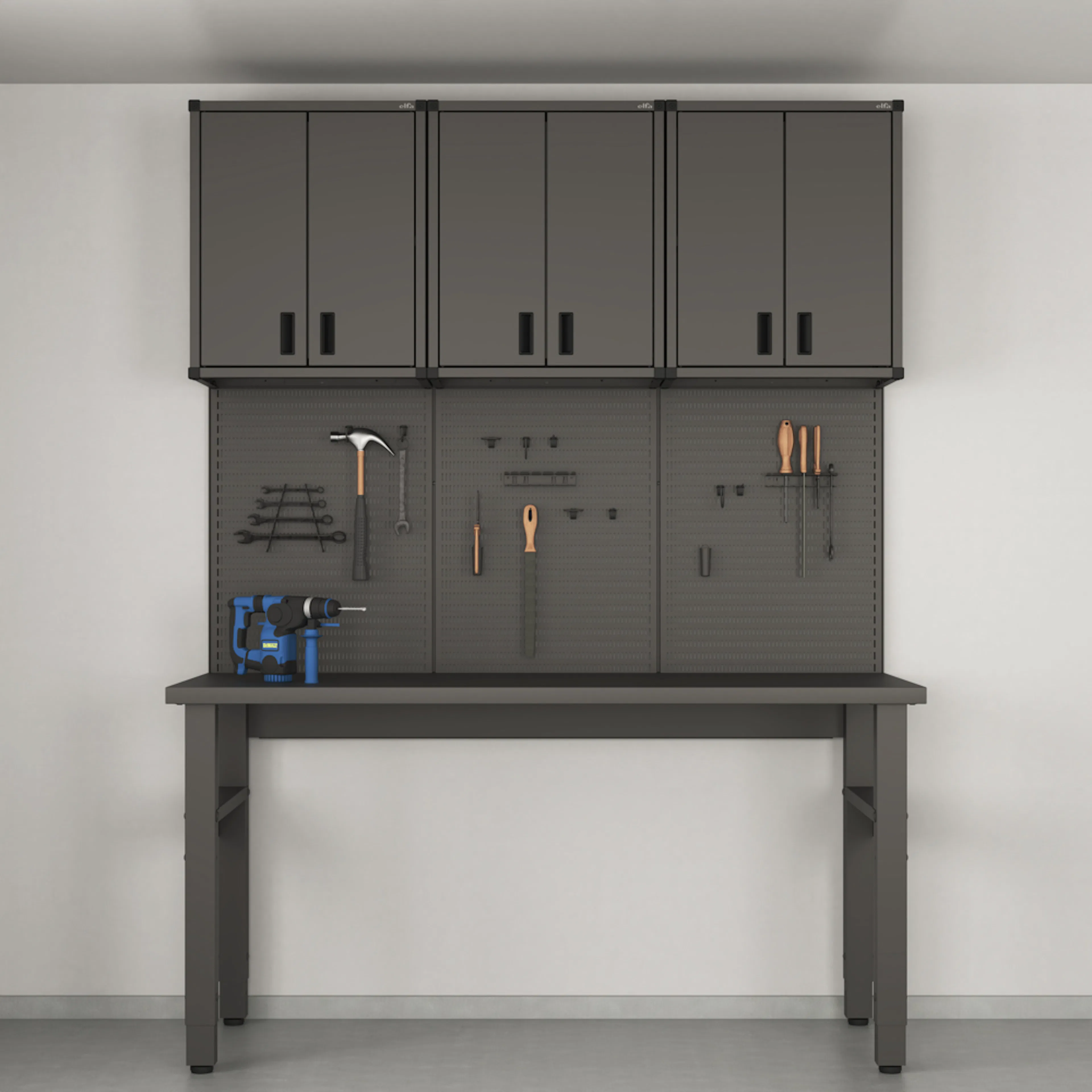 Verktygsförvaring Elfa Ready Solution 1 Garage+ B: 1855 mm