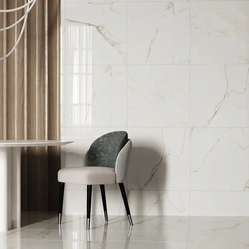 Klinker Tenfors Carrara Gold Marmor Blank 60x60