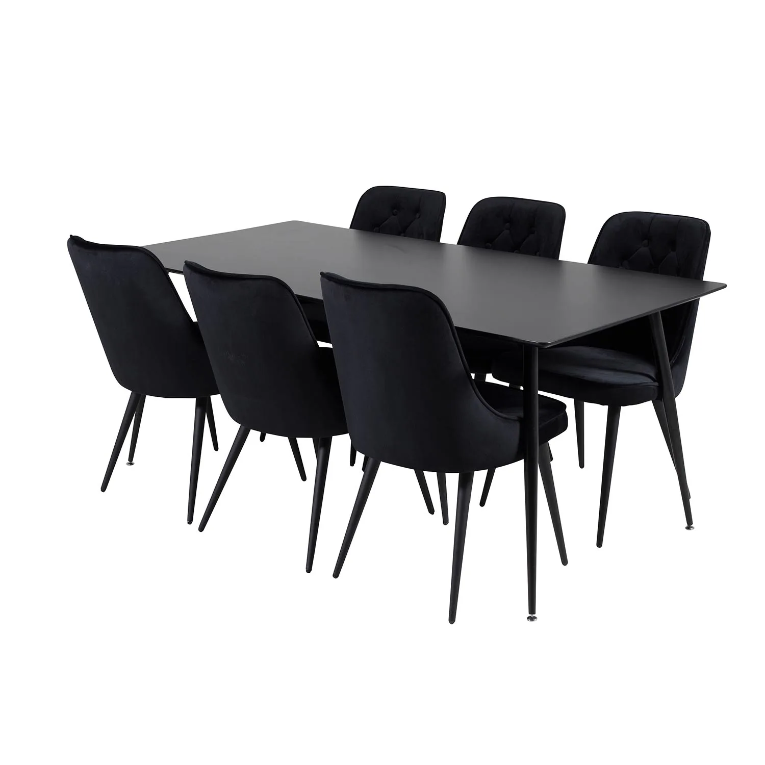 Matgrupp Venture Home Silvia med 6 Vera Stolar Sammet
