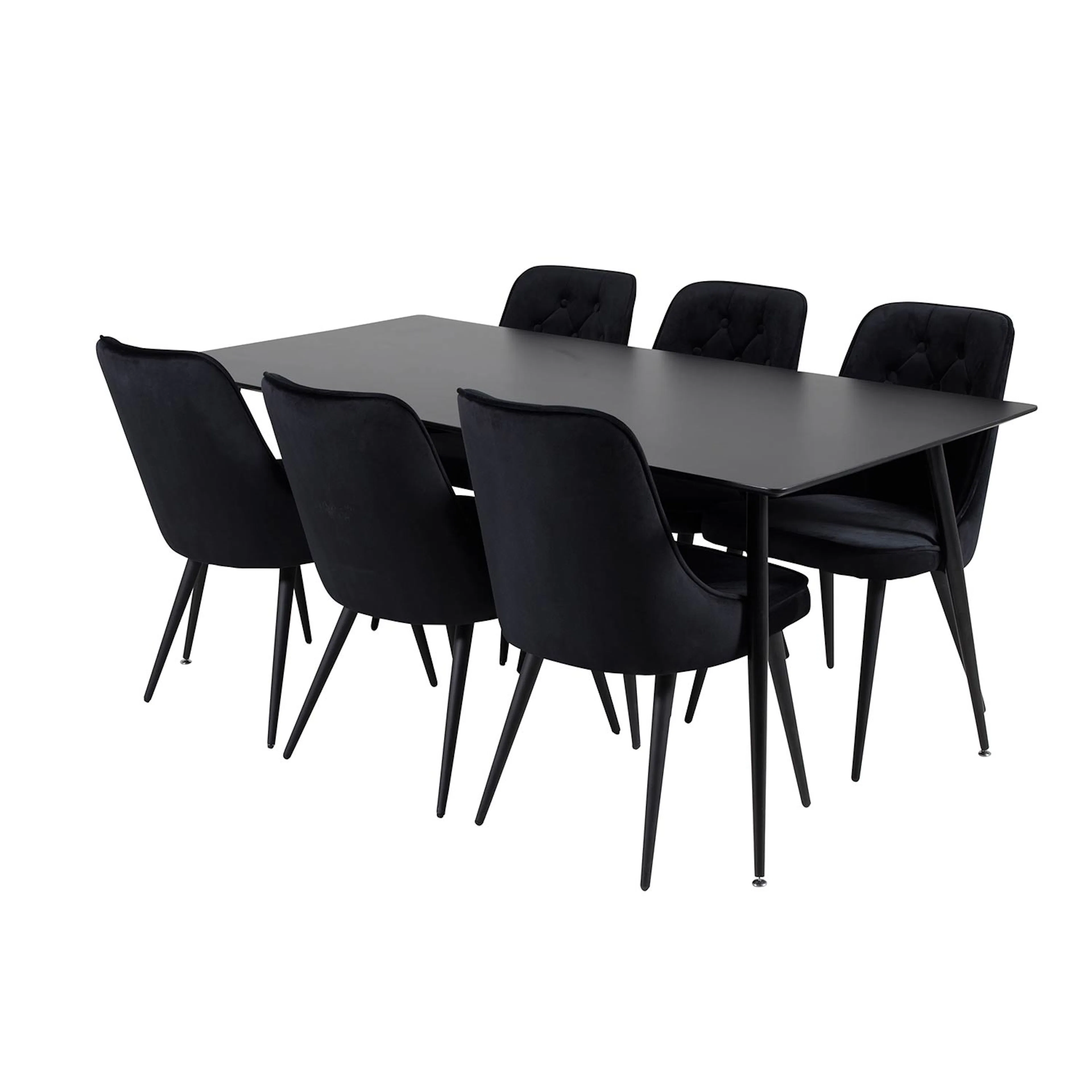 Matgrupp Venture Home Silvia med 6 Vera Stolar Sammet
