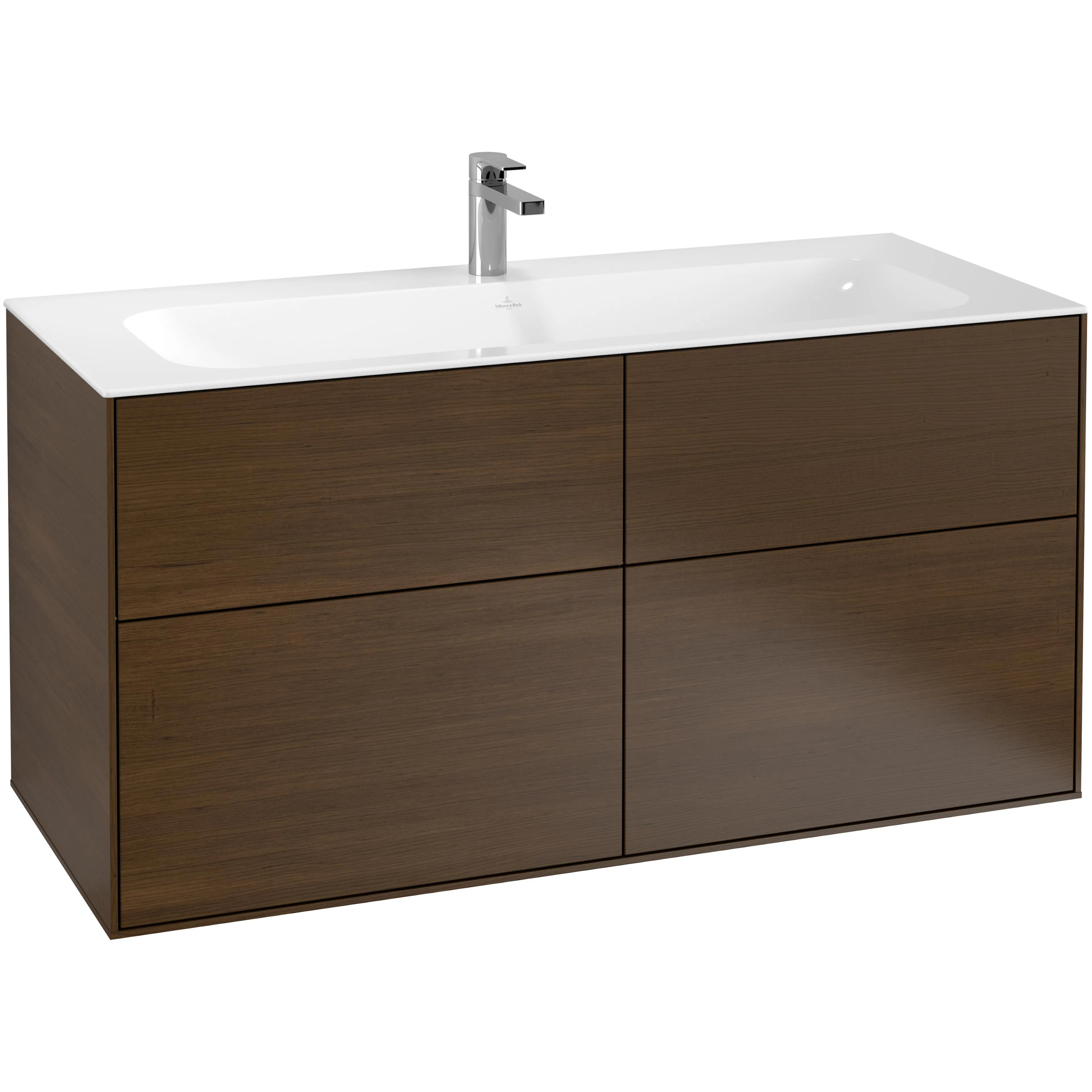 Tvättställsskåp Villeroy & Boch Finion F05000GN Valnötsfanér