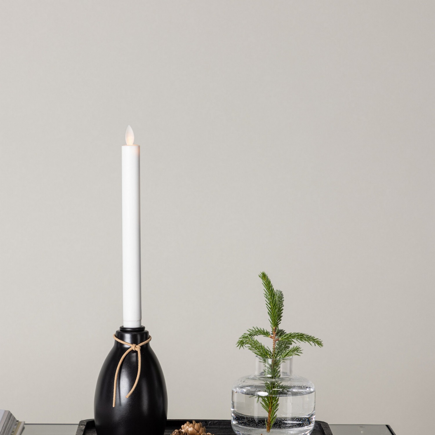 Ulricehamn Candlestick  9cm - Black  / 9 cm