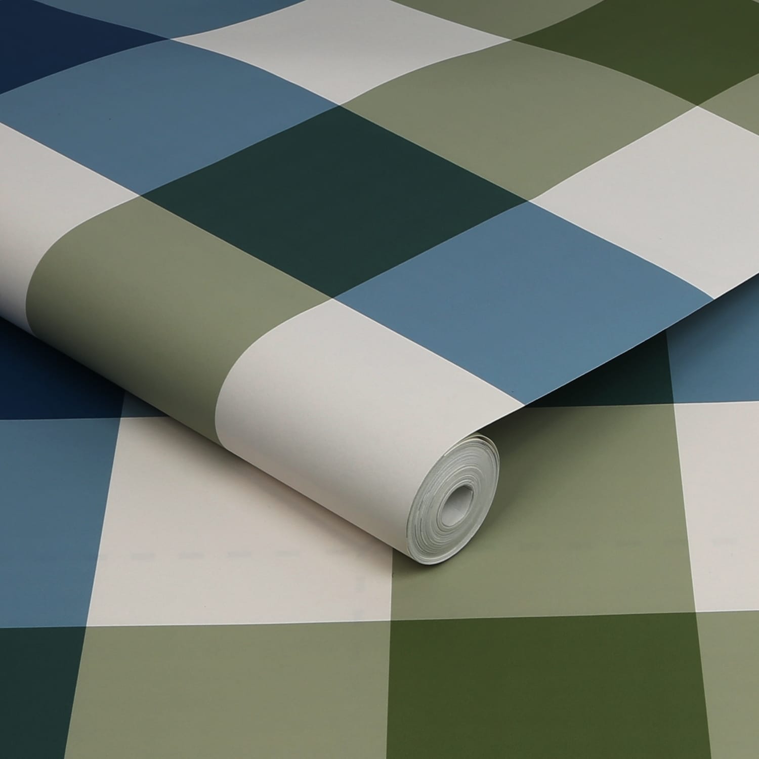 Tapet Joules Jumbo Gingham Garden Greens