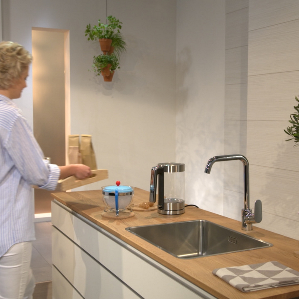 HG Focus köksblandare260 svängbar pip st Rostfritt Stål
