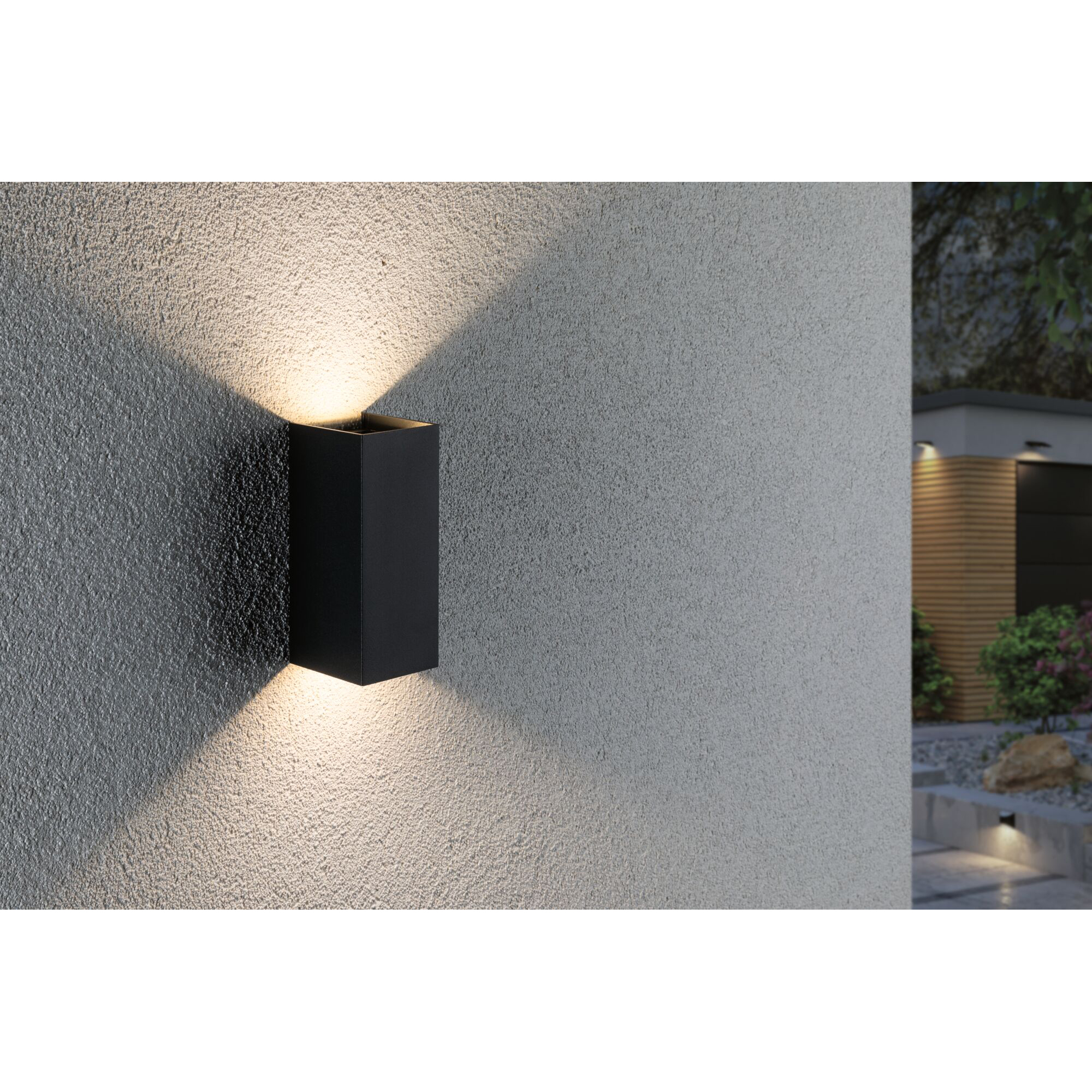 Fasadbelysning  Paulmann Flame LED Upp/Ned IP44 Vinkelformad 230V Höjd: 155 mm