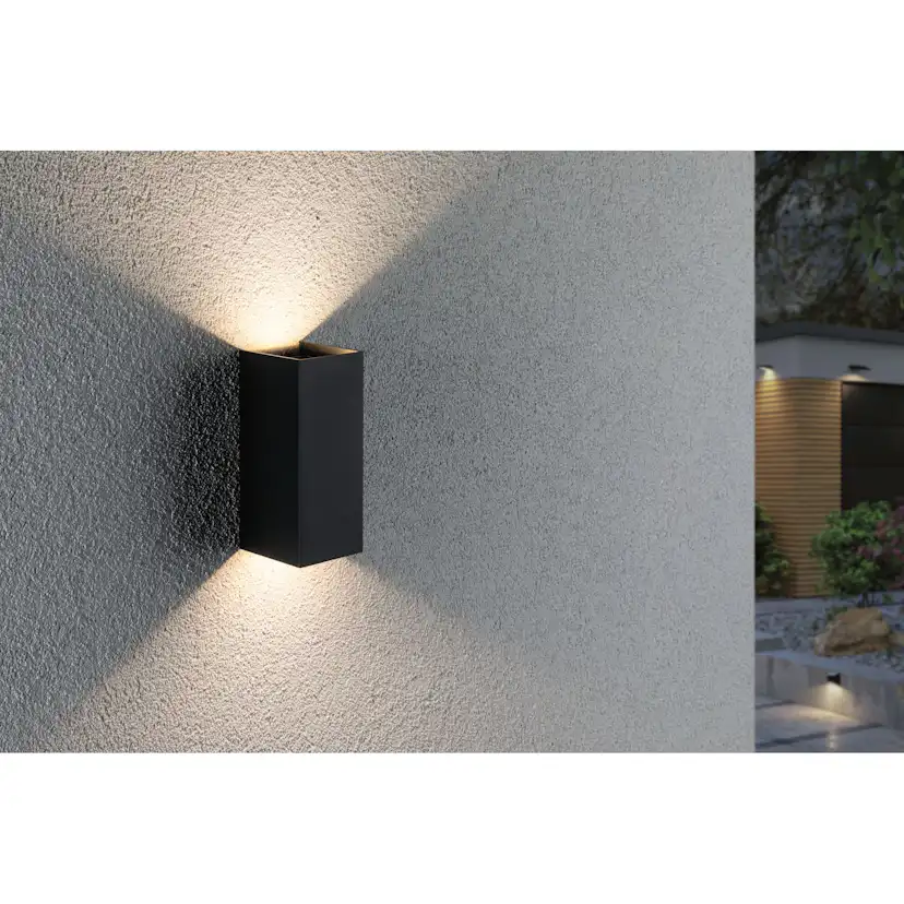Fasadbelysning Paulmann Flame LED Upp/Ned IP44 Vinkelformad 230V Höjd: 155 mm