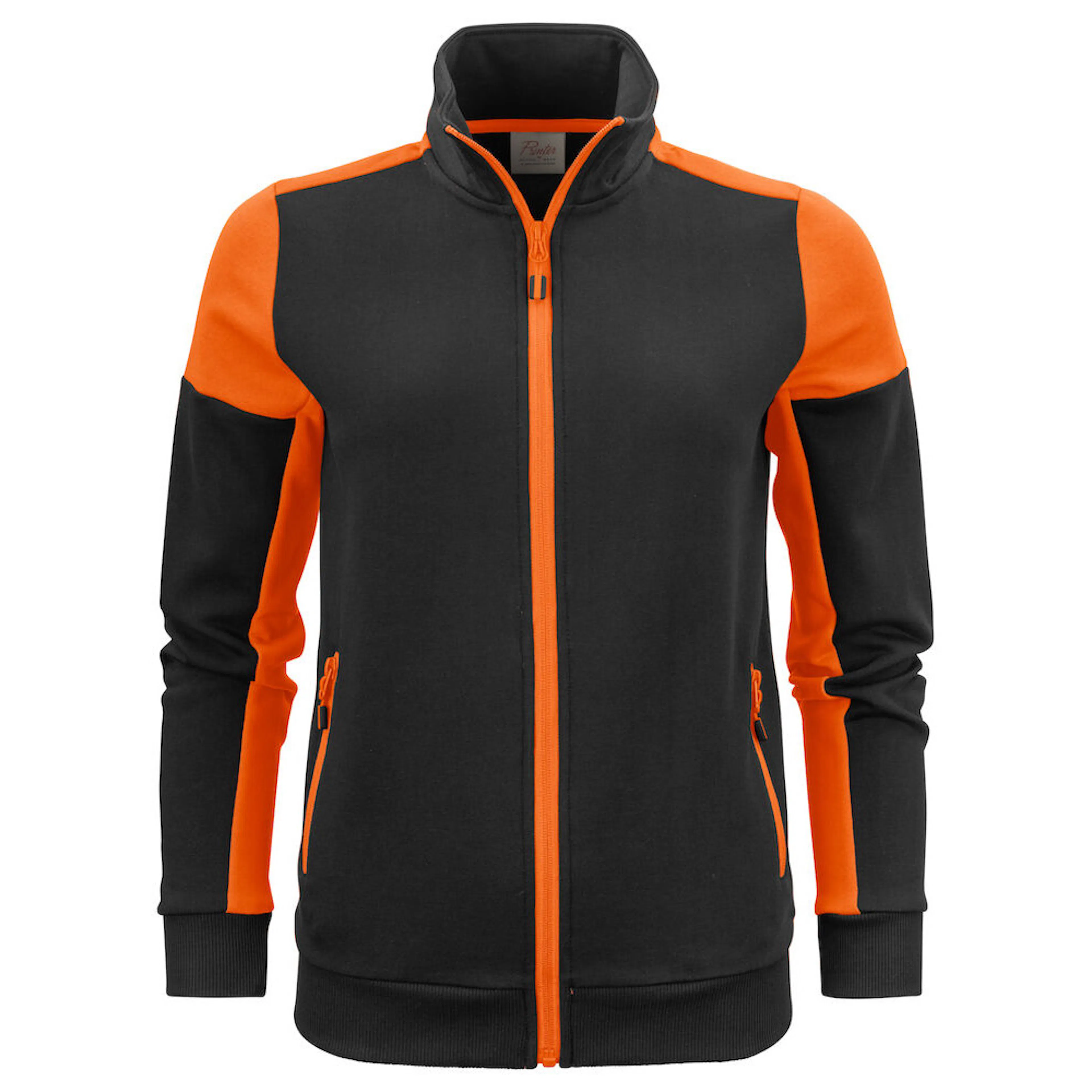 Printer Prime Sweater jacket Lady Black/Orange M Storlek: M, Färg: Svart/Orange