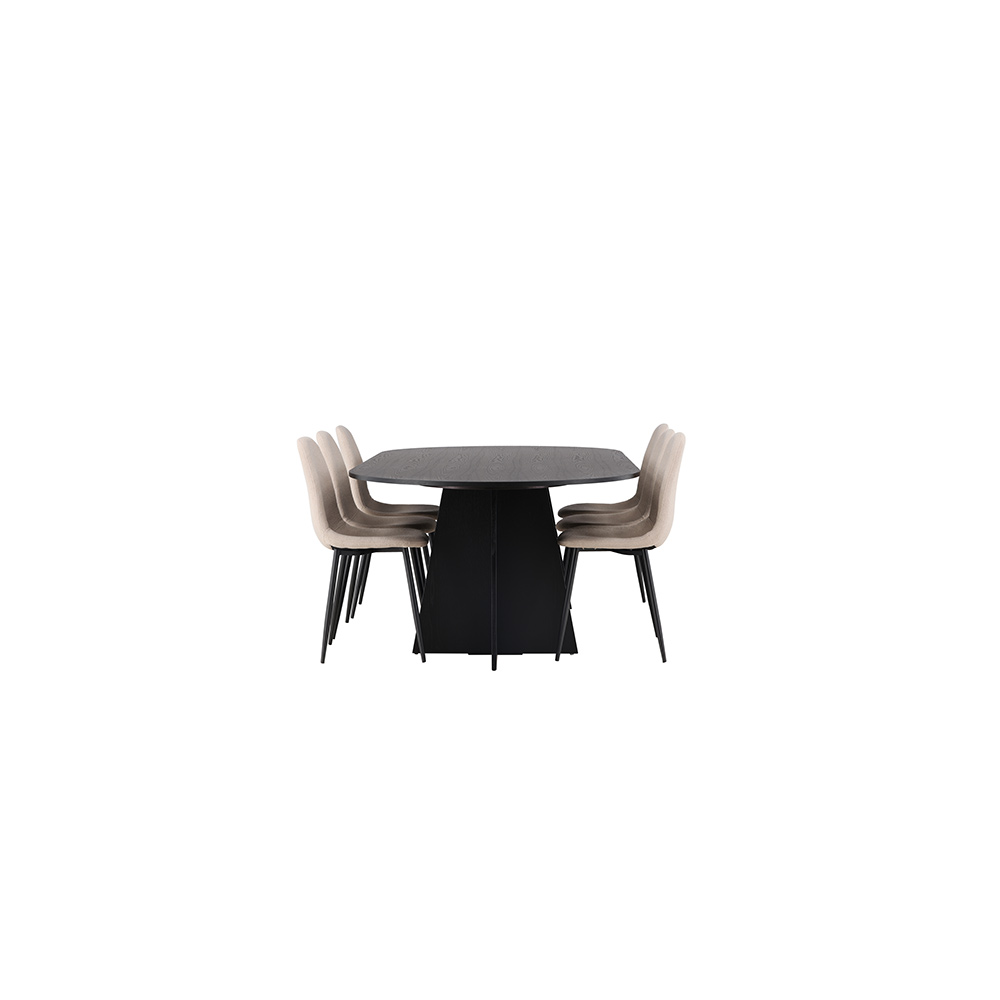 Matgrupp Venture Home Bootcut med 6 st Polar stolar Beige
