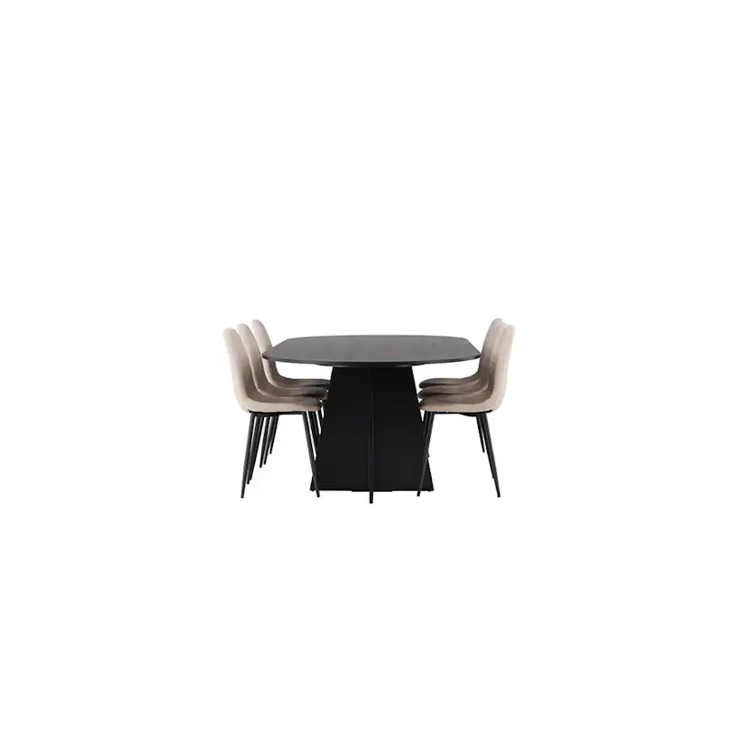 Matgrupp Venture Home Bootcut med 6 st Polar stolar Beige