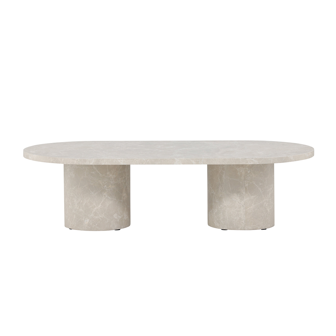 Soffbord Venture Home Narvik 32,5cm Beige Vardagsrumsbord med Marmorlook