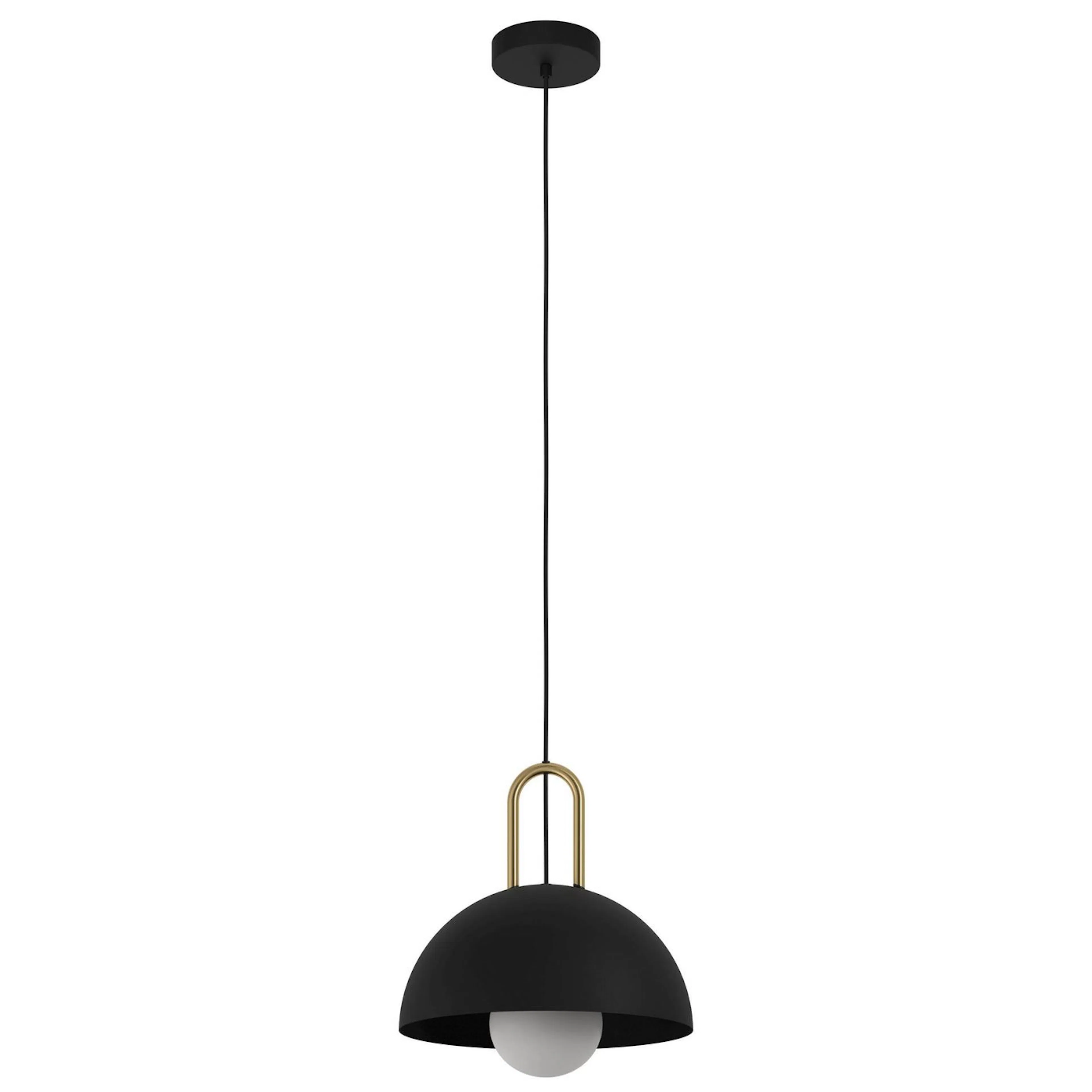 HL/1 E27 SCHWARZ/MS-GEB.'CALMANERA' Svart, Mässing