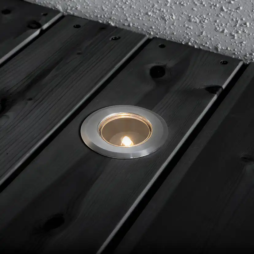 Markspot Gnosjö Konstsmide Mini LED 3 st Plan Topp 12V med Transformator