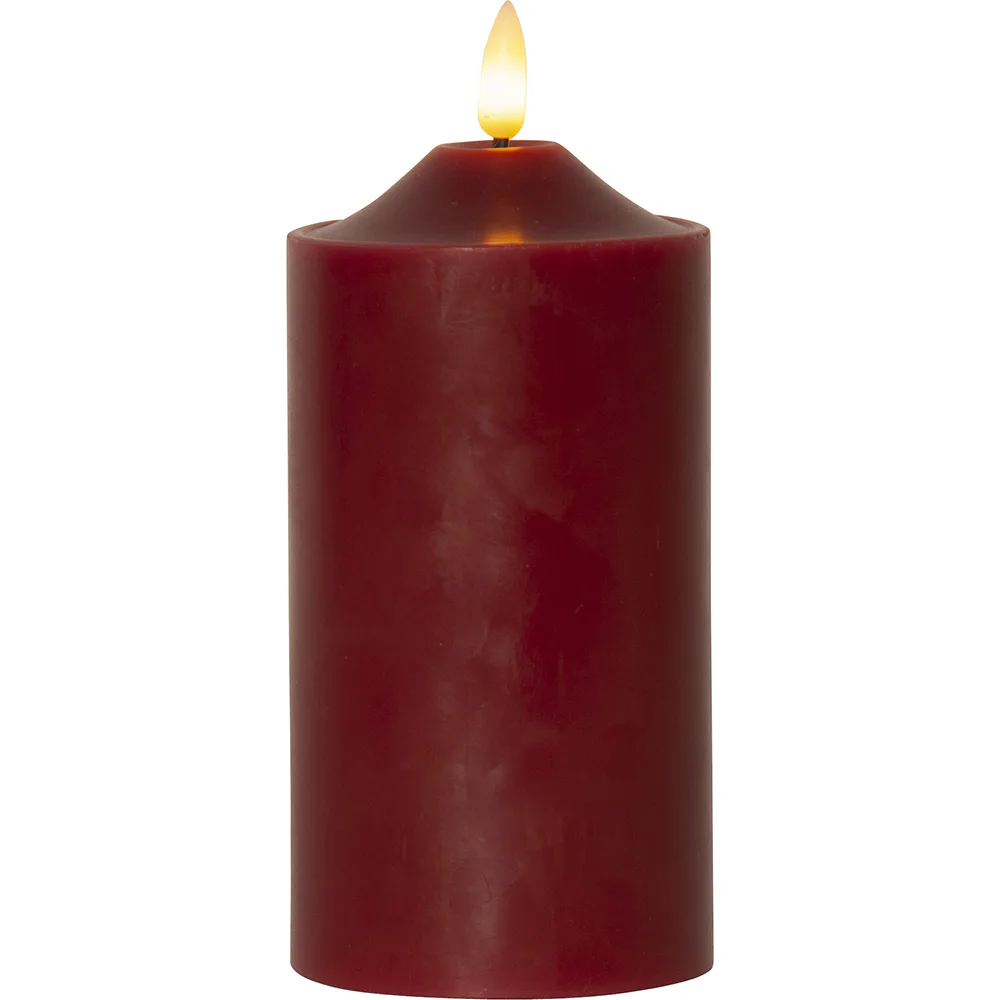 LEDBlockljus Flamme 7,5x17 cm