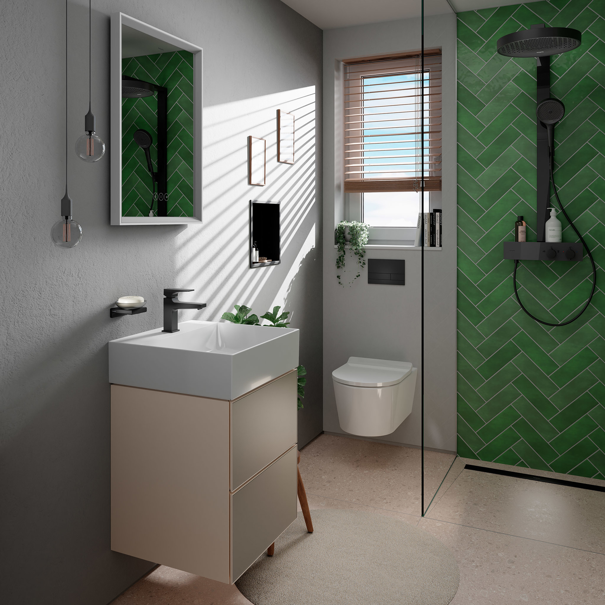 Takduschset Hansgrohe Rainfinity 360 1jet