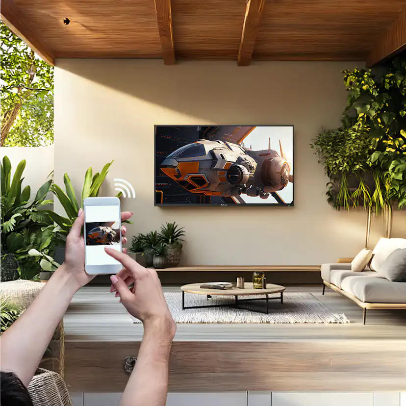 Utomhus TV Sylvox Cinema Pro 120Hz Helio QLED 75tum