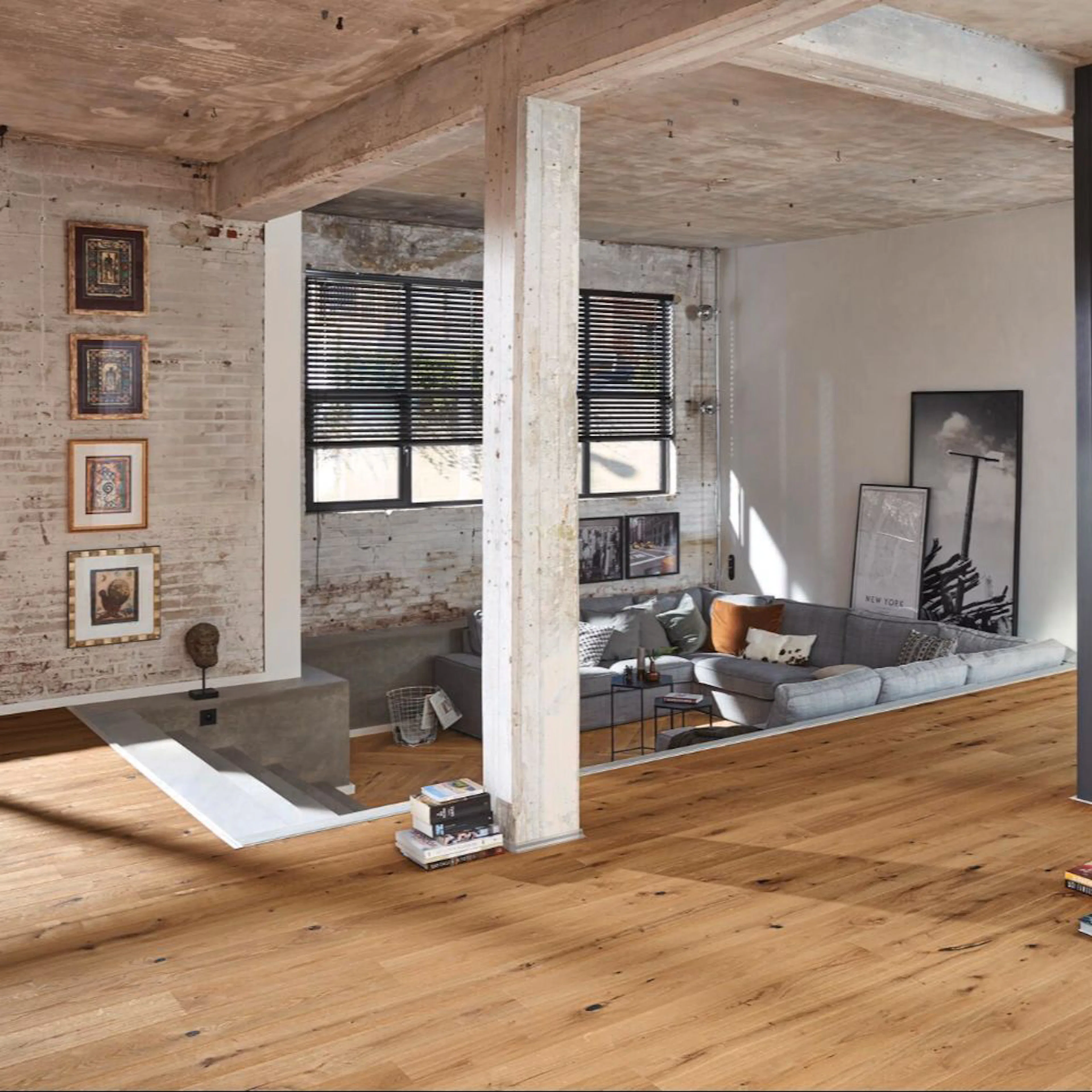 Parkettgolv MeisterParquet. longlife PD 400 Authentic oak lightly smoked look 09027