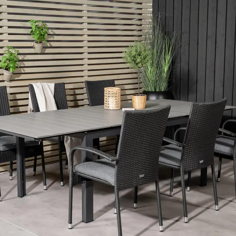 Matgrupp Venture Home Lova 160/240 med 6 Asta Stolar