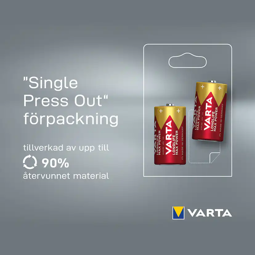 Batteri VARTA Alkaliska Max Power LR14/C 2-Pack