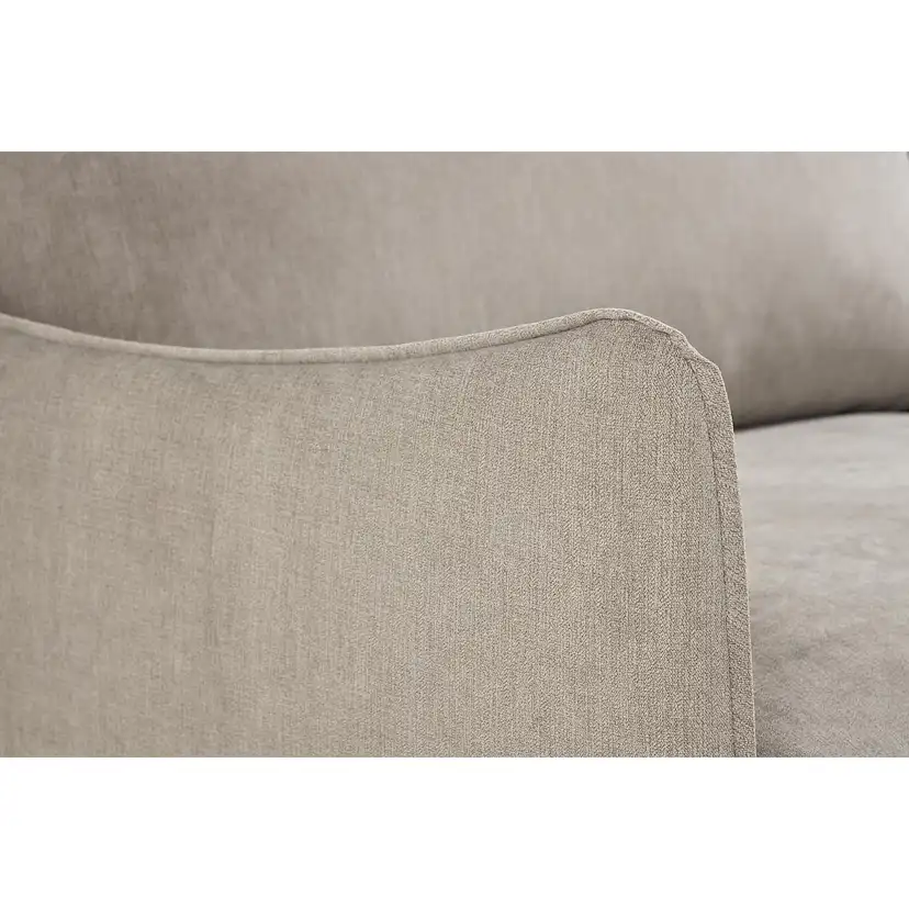Trend Lyx 3-sits Soffa Beige, Svarta ben