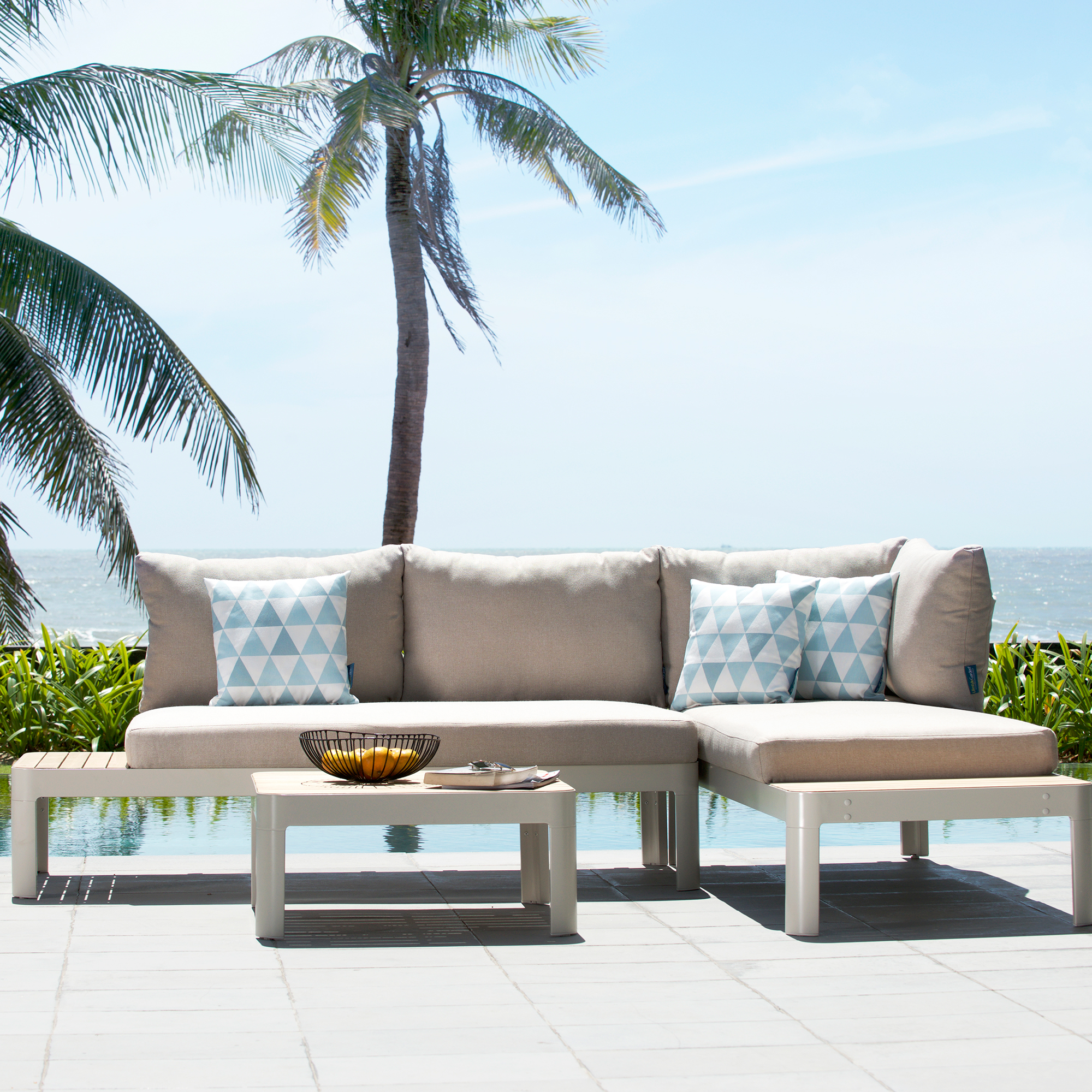 Loungegrupp LifestyleGarden Portals Light 4-sits Utomhus