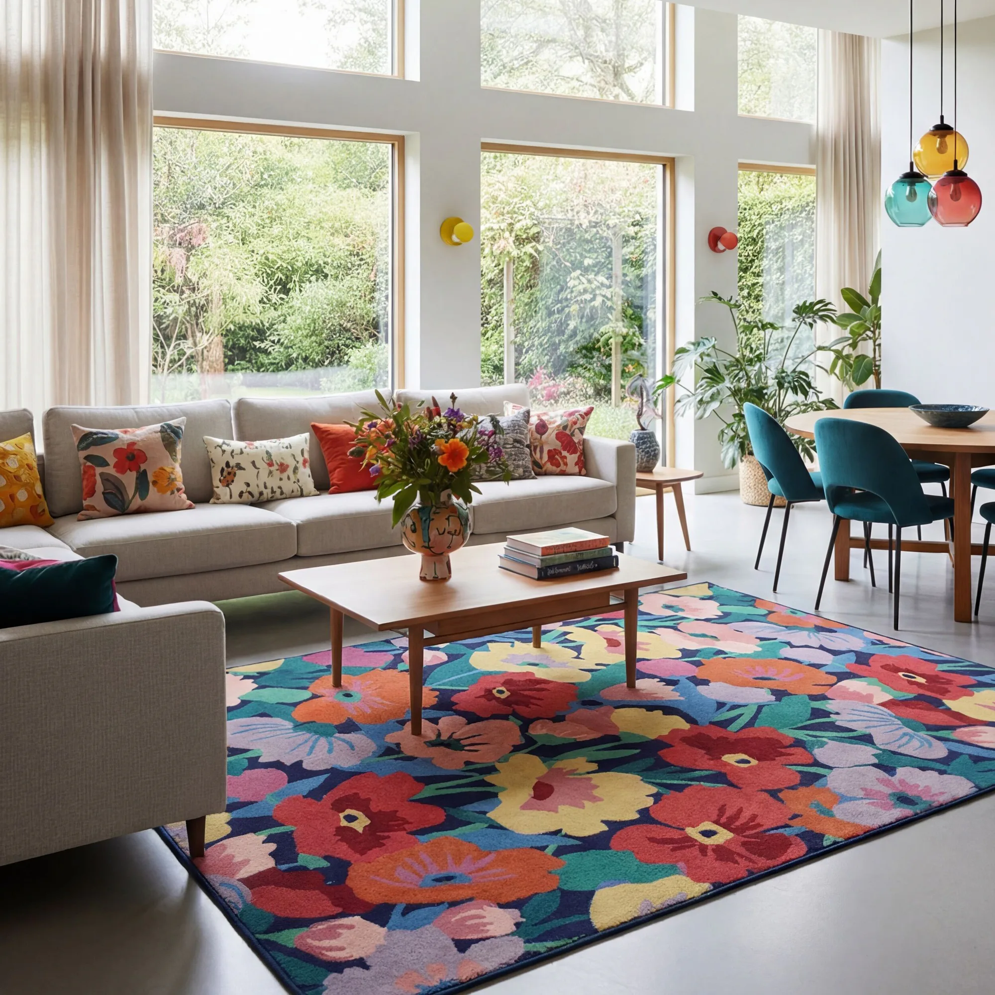 CUT OUT FLORAL MULTI 200X300 200X300