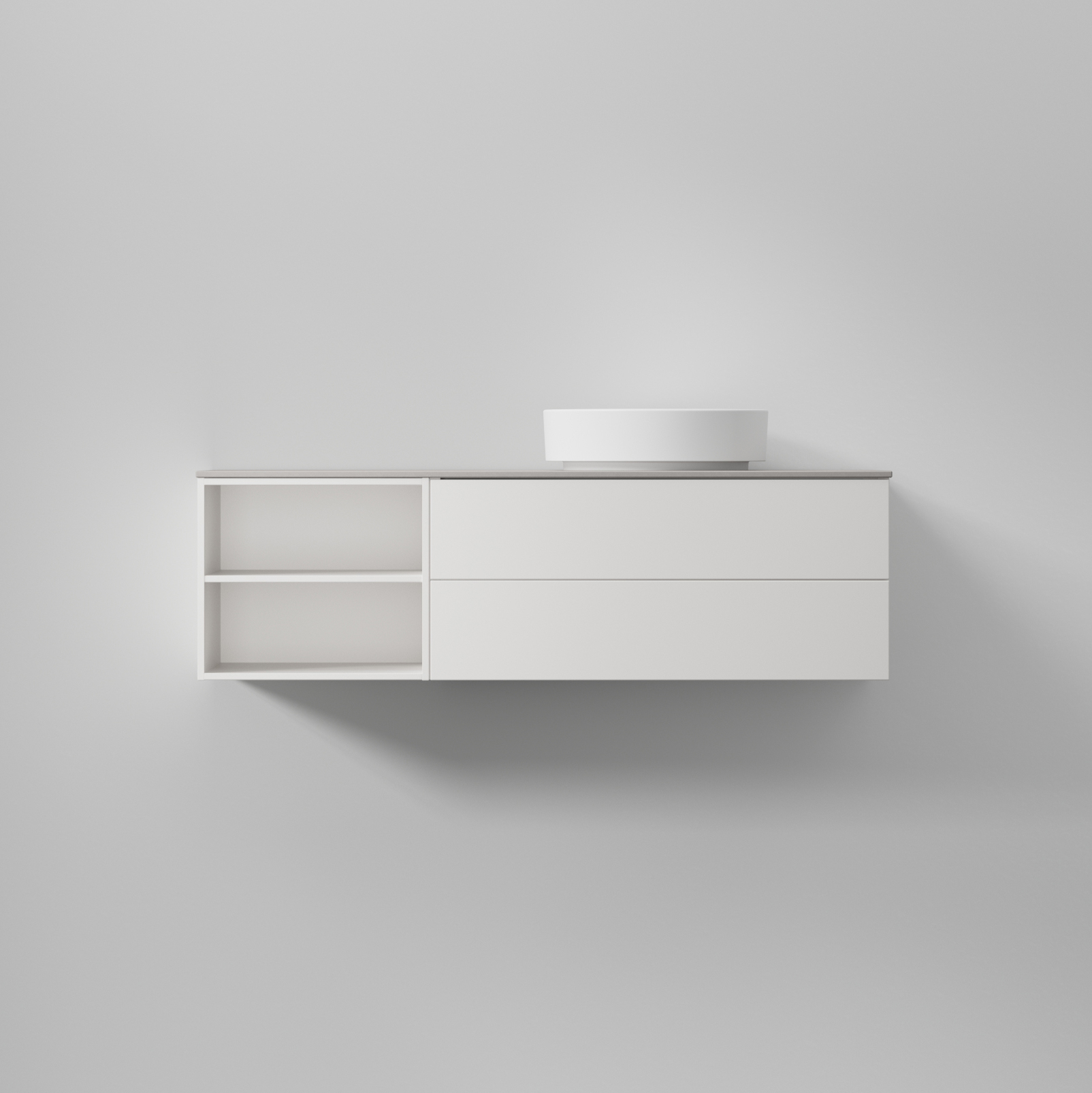 AIR Solid 120 C,White,2 lådor (H), Öppen förvaring (V),1196 2 lådor (H), Öppen förvaring (V)