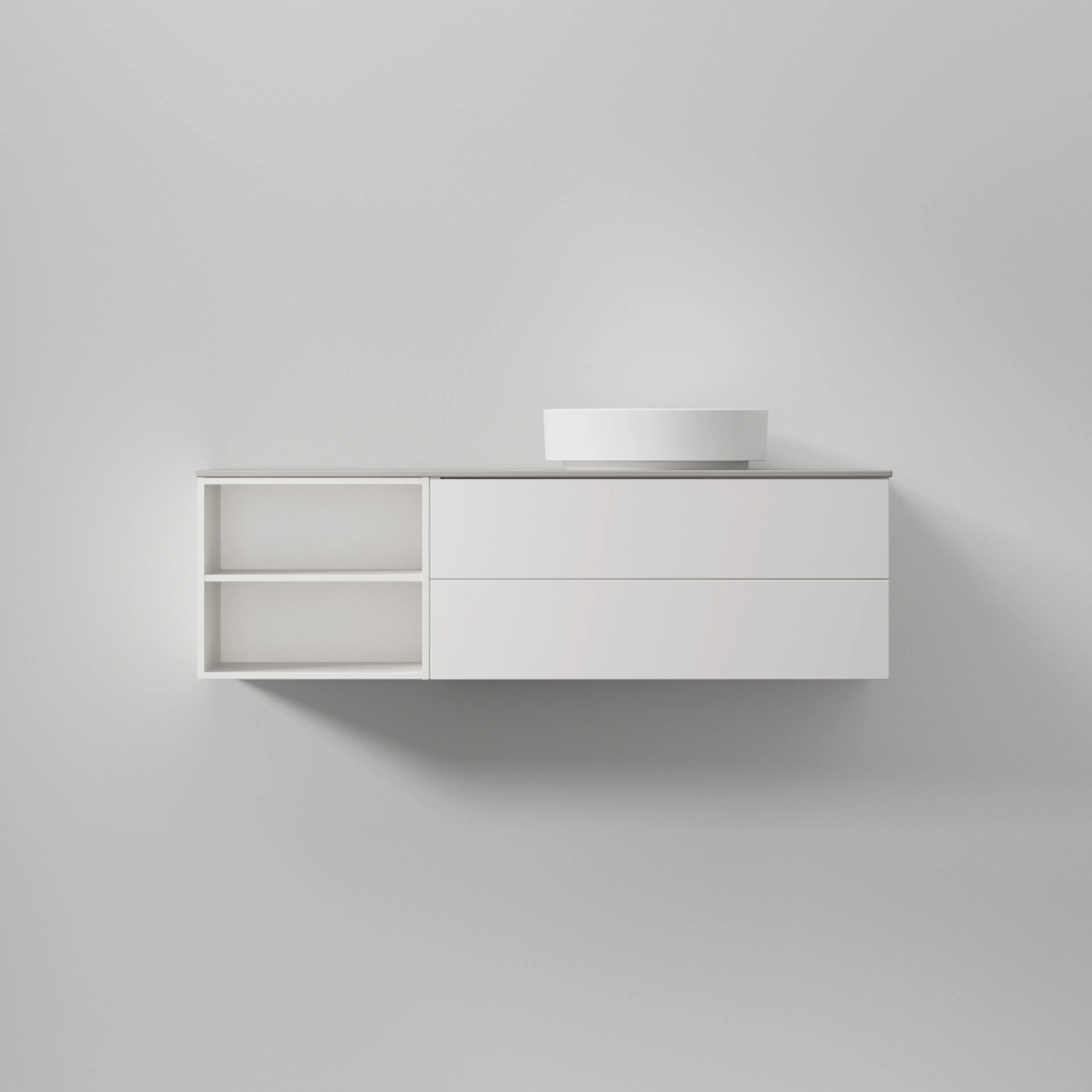 AIR Solid 120 C,White,2 lådor (H), Öppen förvaring (V),1196 2 lådor (H), Öppen förvaring (V)