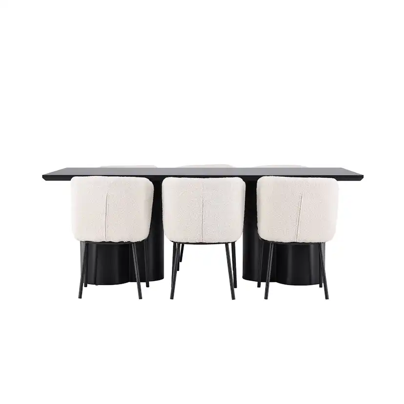 Matgrupp Venture Home Olivia 210 med 6 st Agnes Stolar